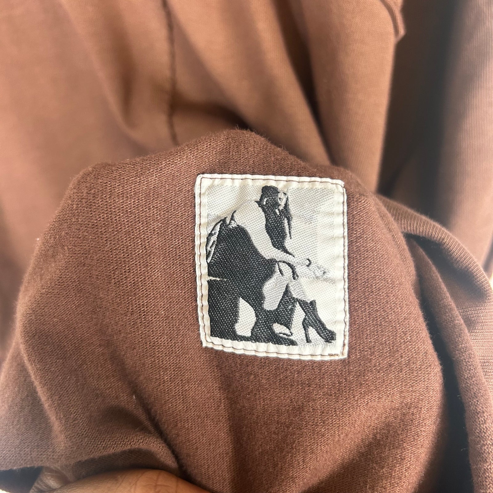 Rick Owens Brown Jumbo Pentagram T-shirt Size OS
