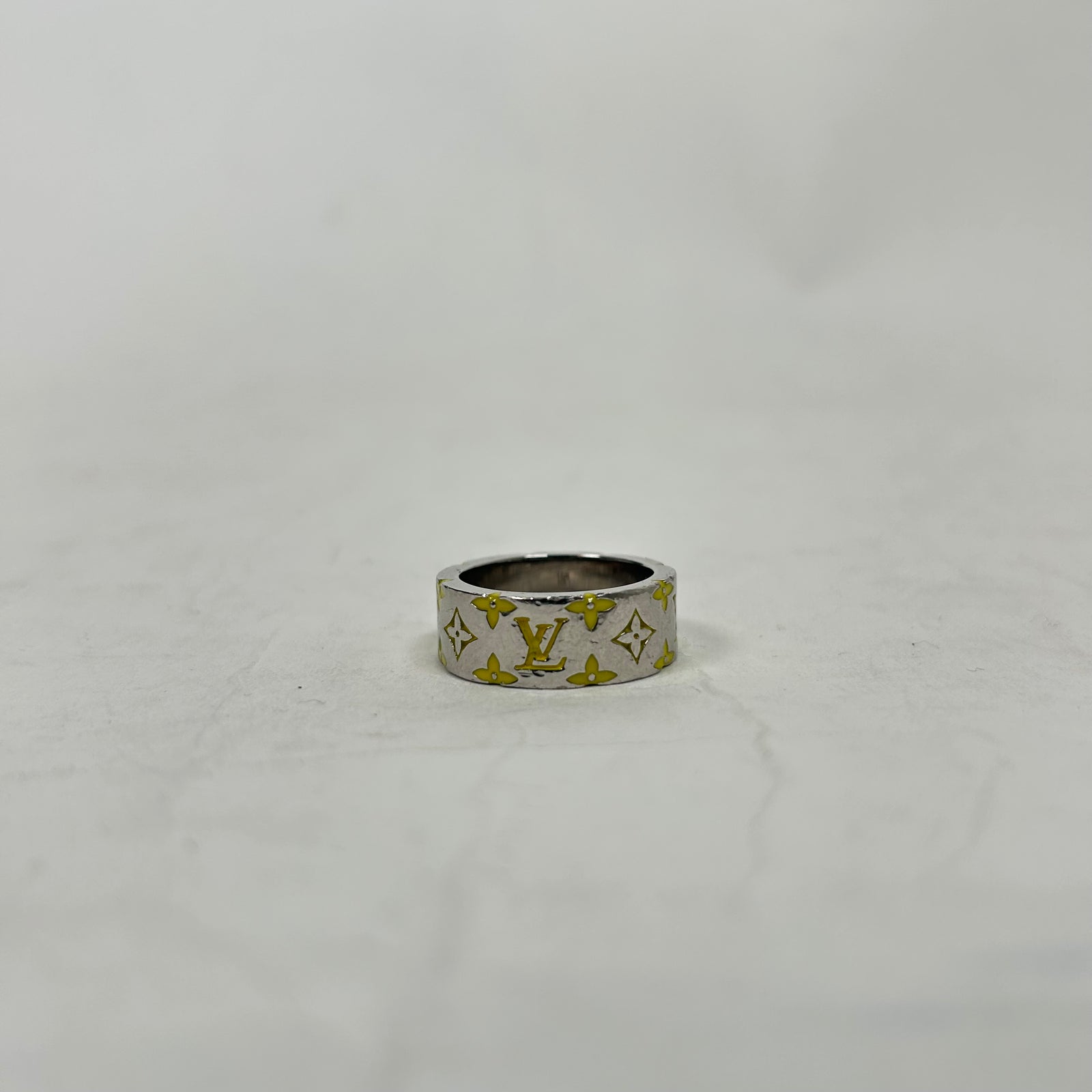 Louis Vuitton Yellow Monogram Mosaic Ring