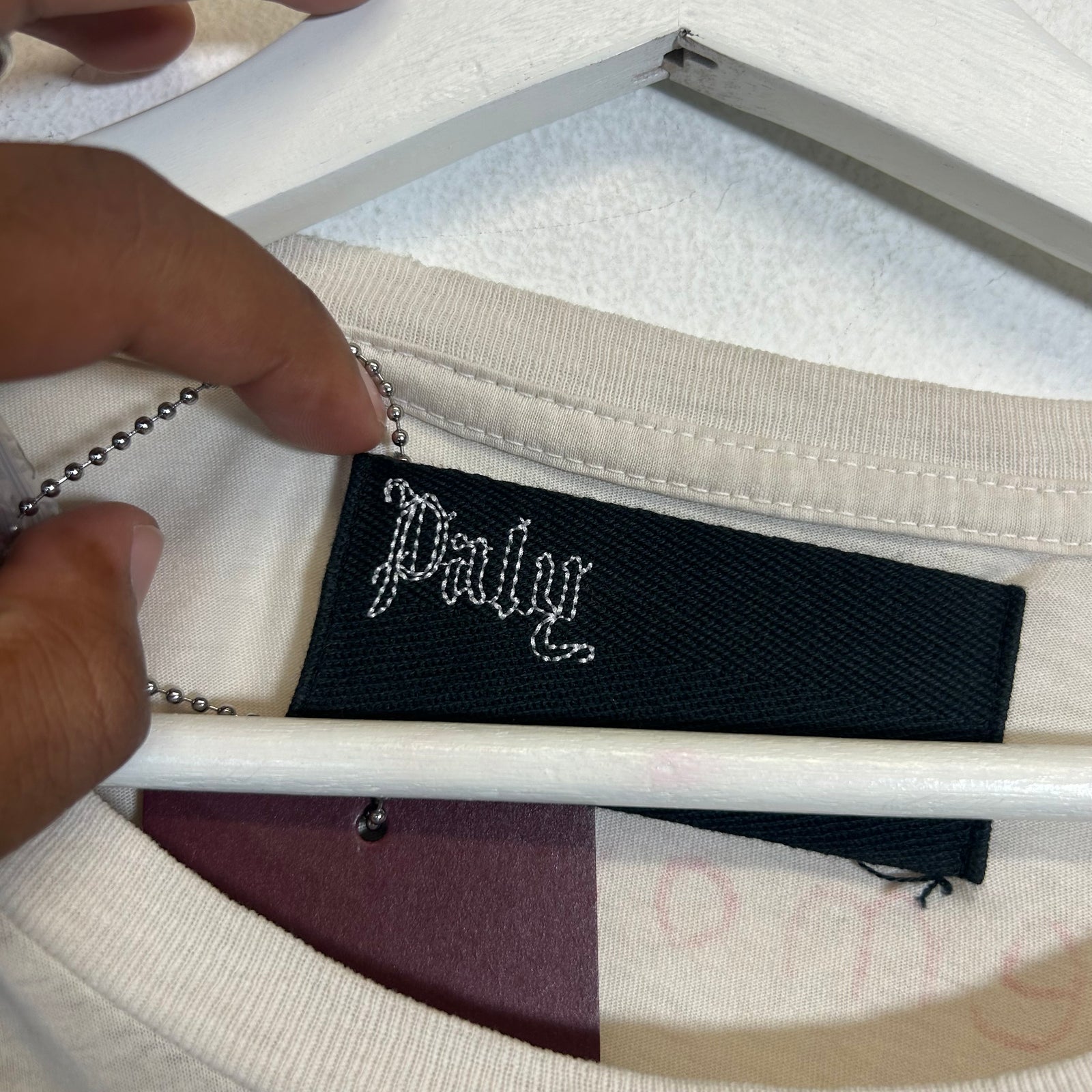 Paly Hollywood Cream 'Bad Luck' T-Shirt Size M