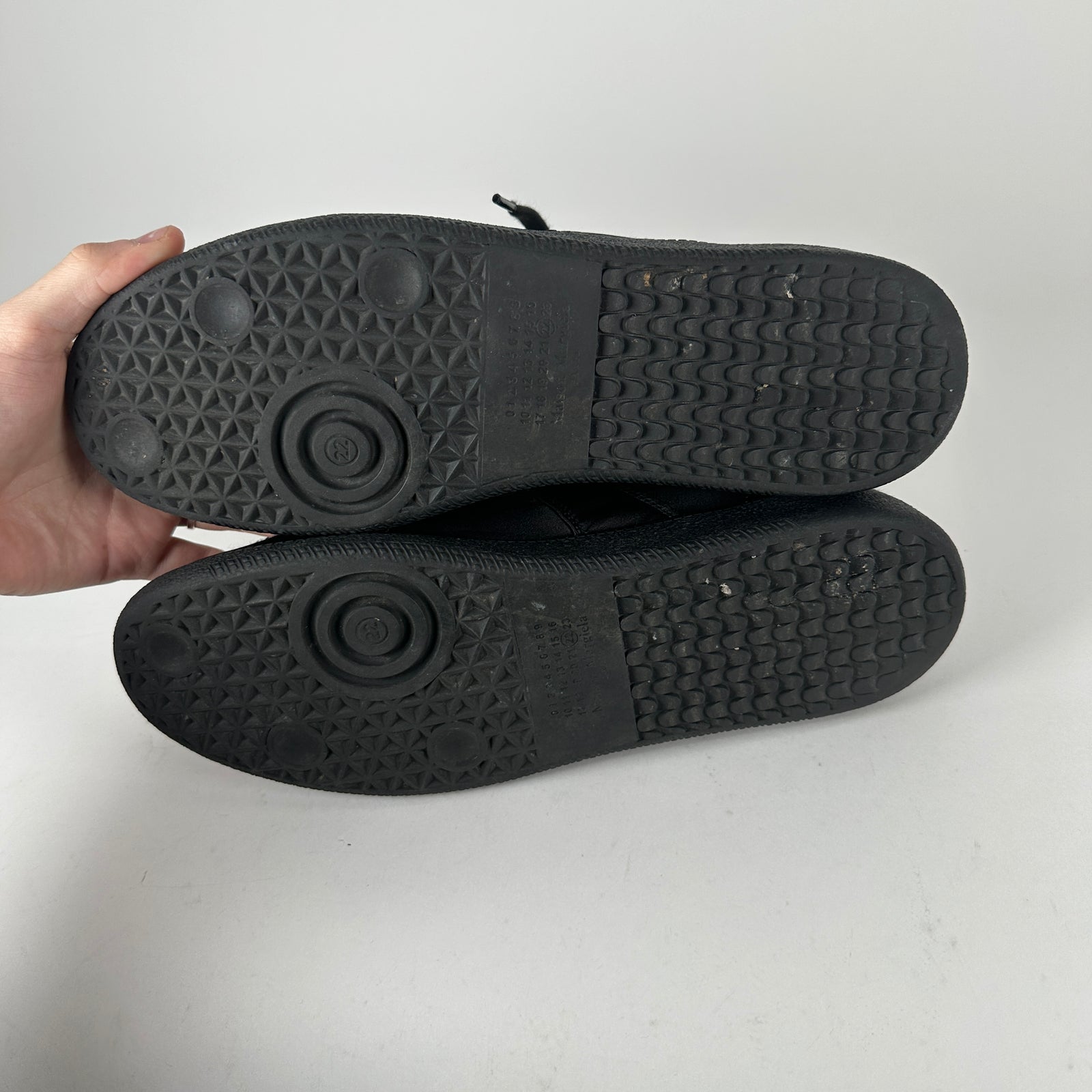 Maison Margiela Satin Black Gats Size 43