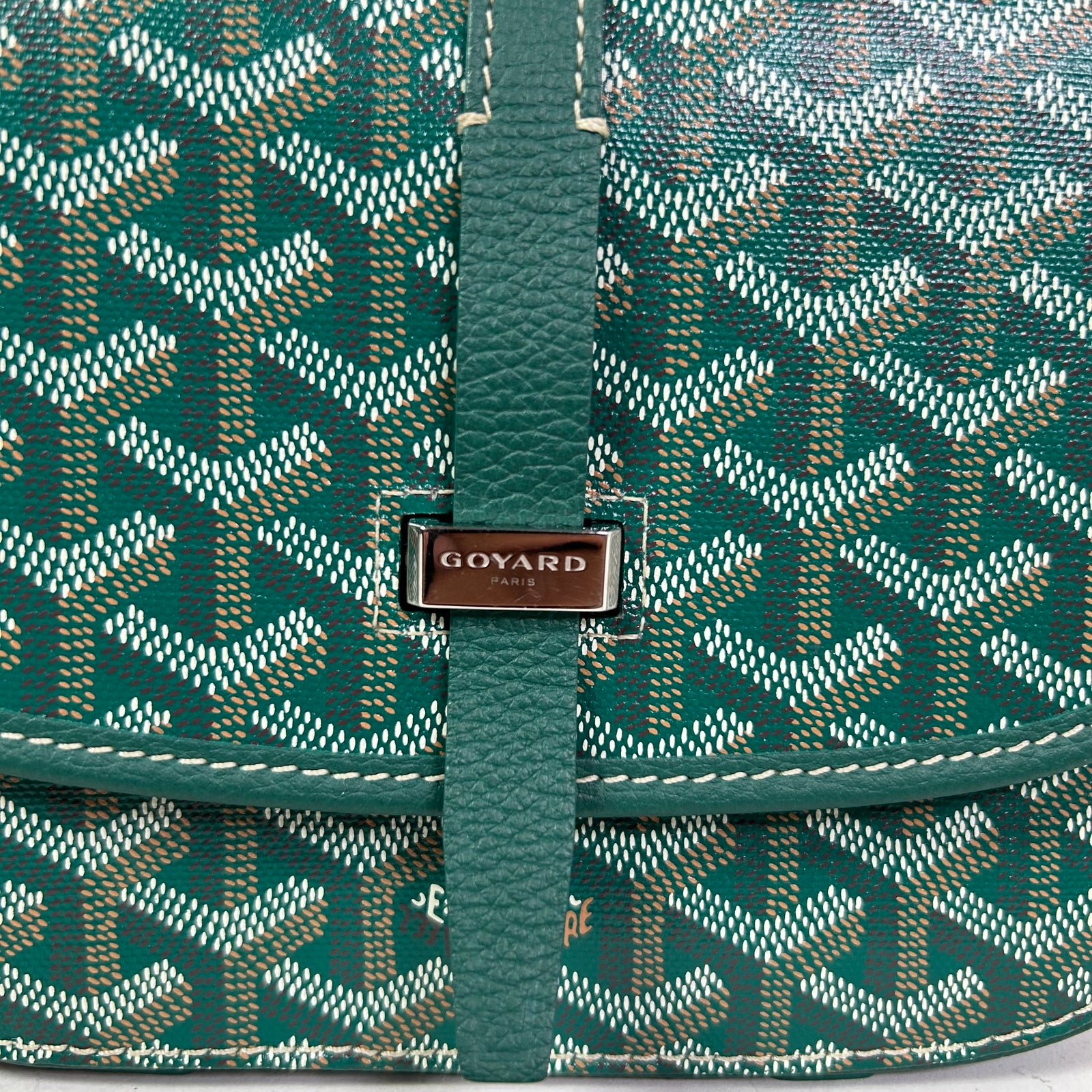 Goyard Green Goyardine Belvdere II PM Messenger Bag
