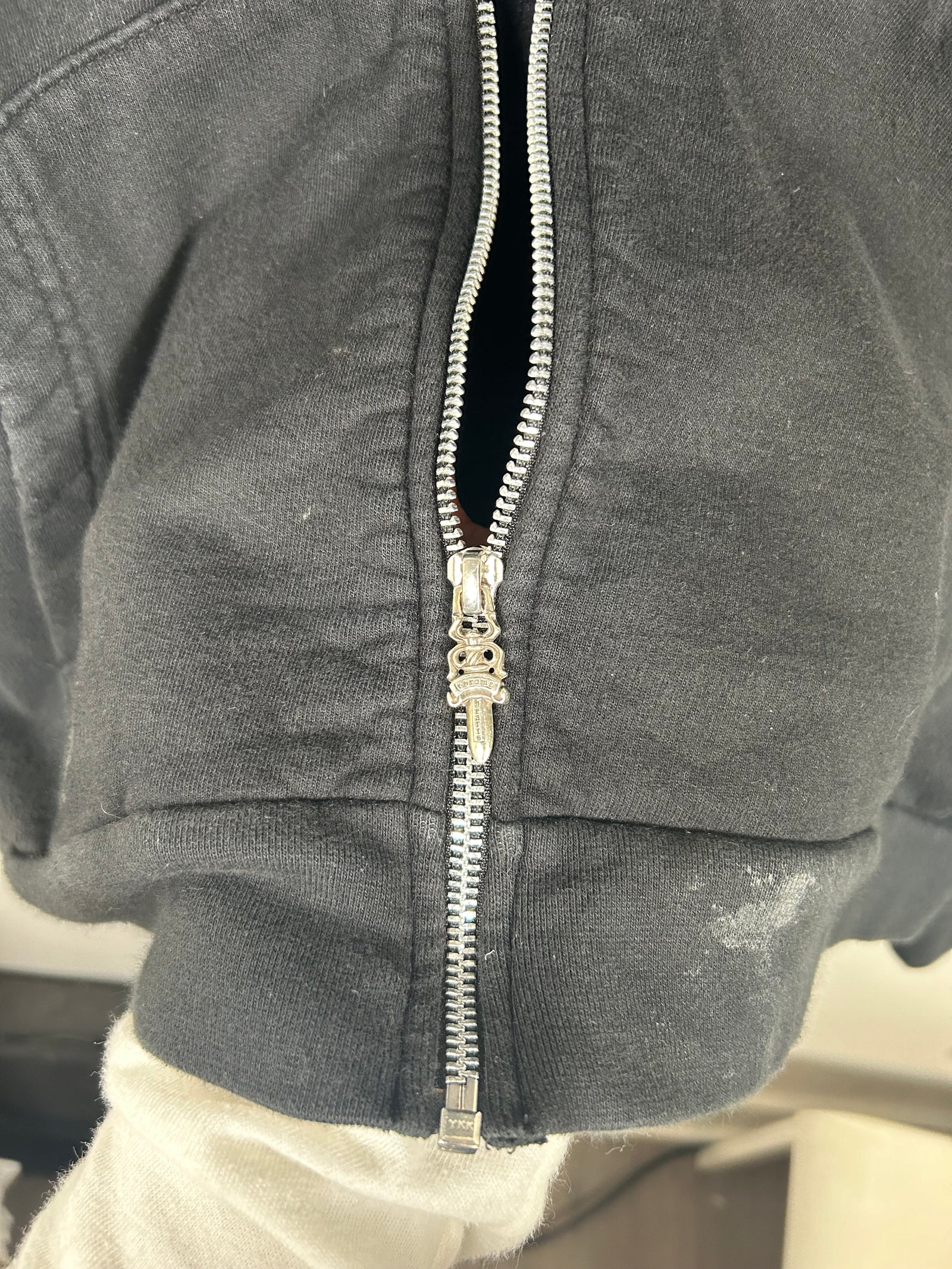 Chrome Hearts Black Los Angeles Exclusive Zip-Up Hoodie Size L