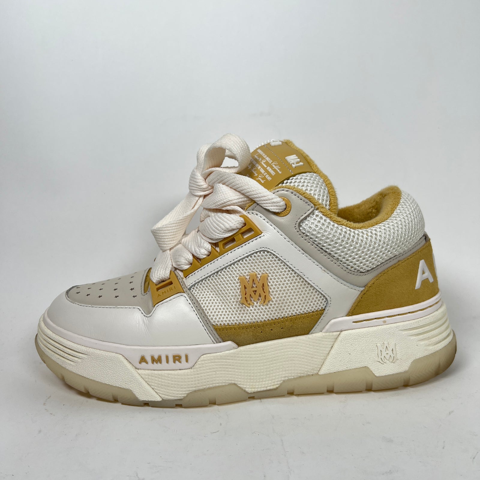 Amiri Mustard Yellow MA-1 Sneaker Size 42