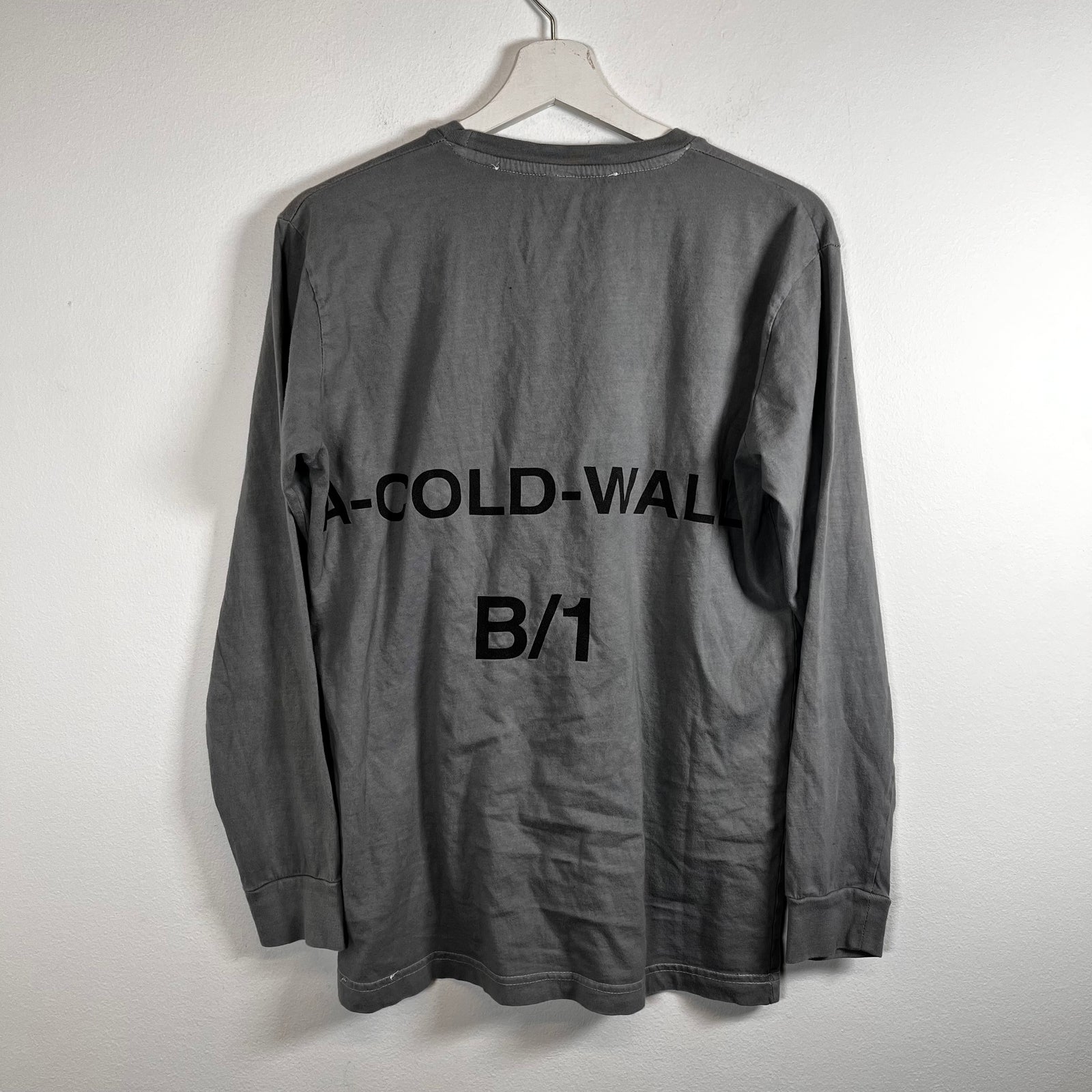 A Cold Wall Grey Logo Longsleeve Size S