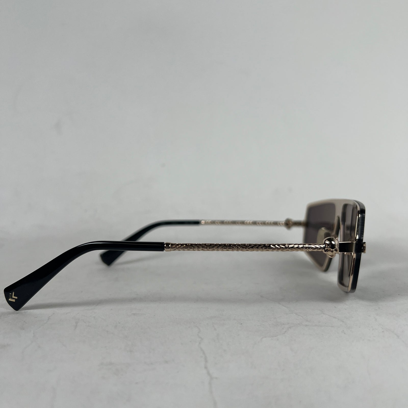 John Varvatos Black/Gold Sunglasses