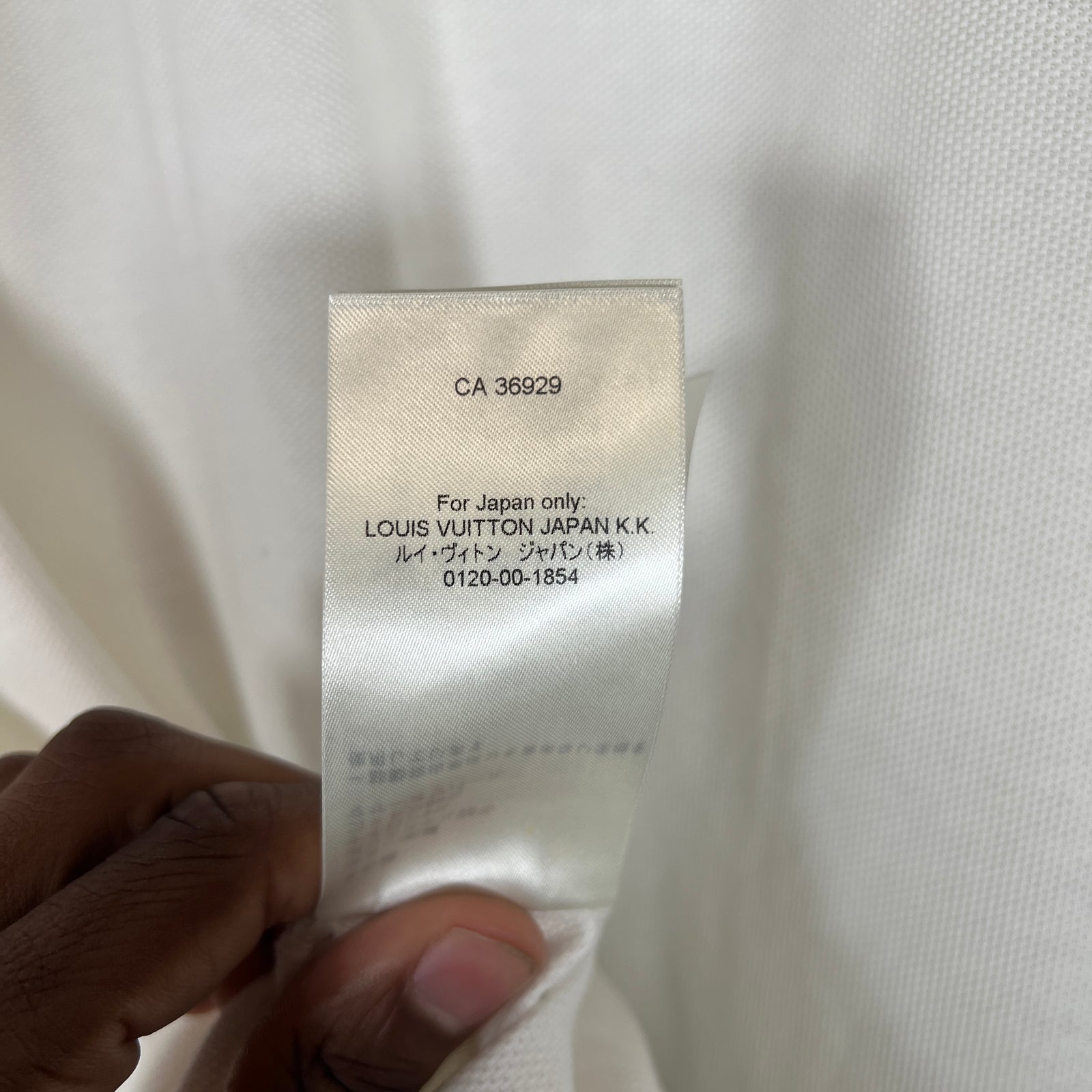 Louis Vuitton AW23 White LV Studios 1854 Embroidered Polo Shirt Size S