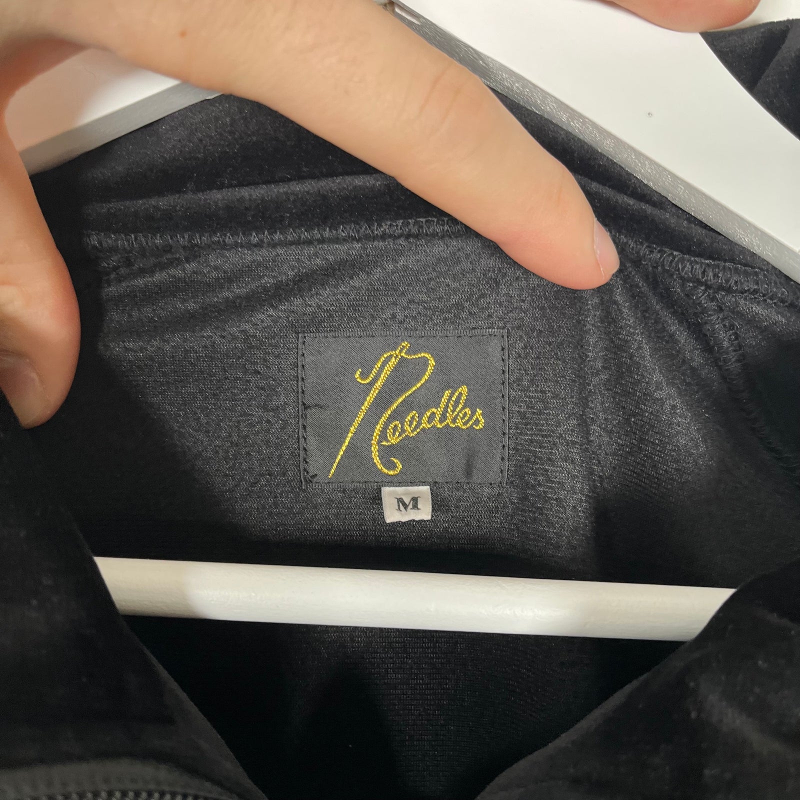 Needles Black/Purple Velour Track Jacket Size M