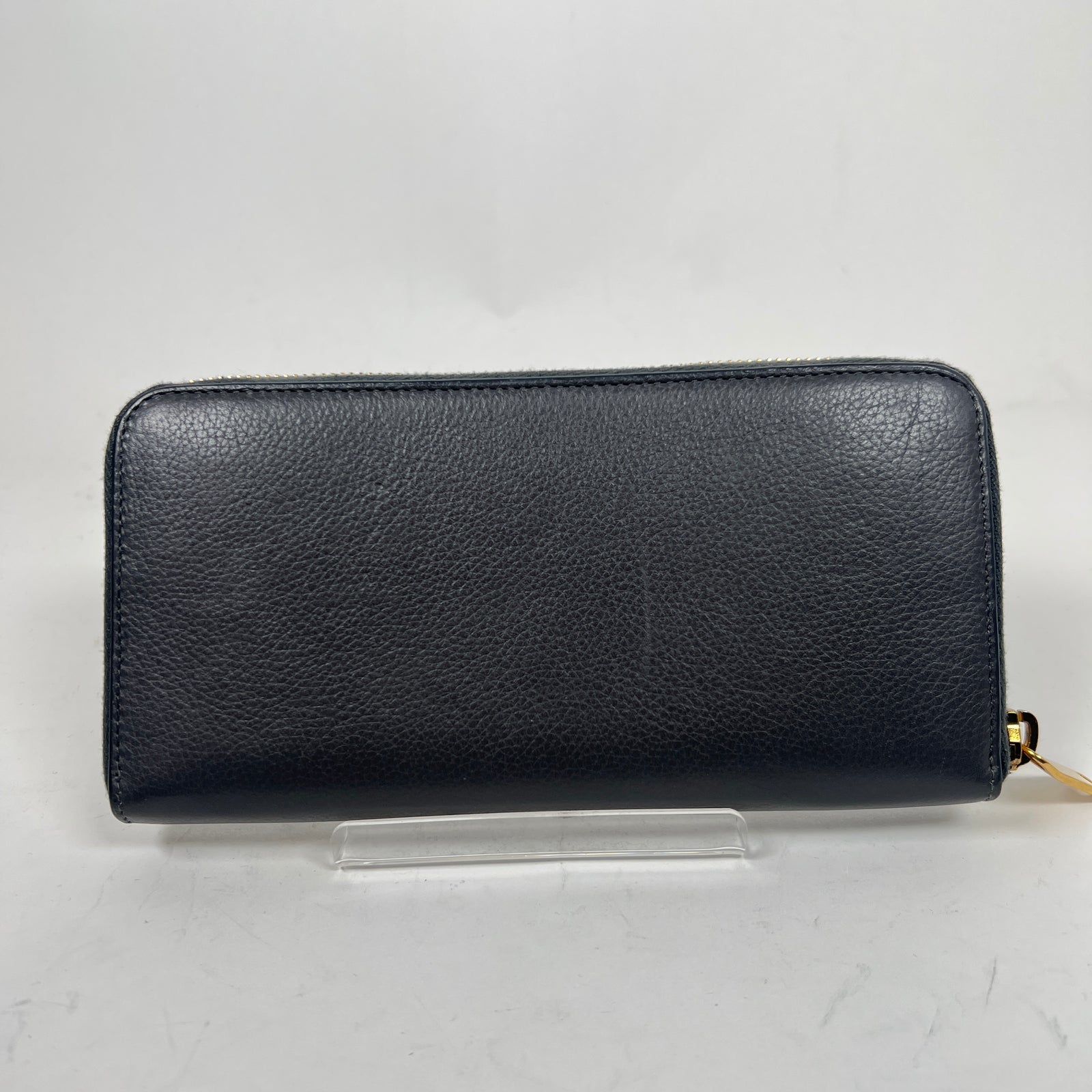 Saint Laurent Grey Zip-Around Wallet