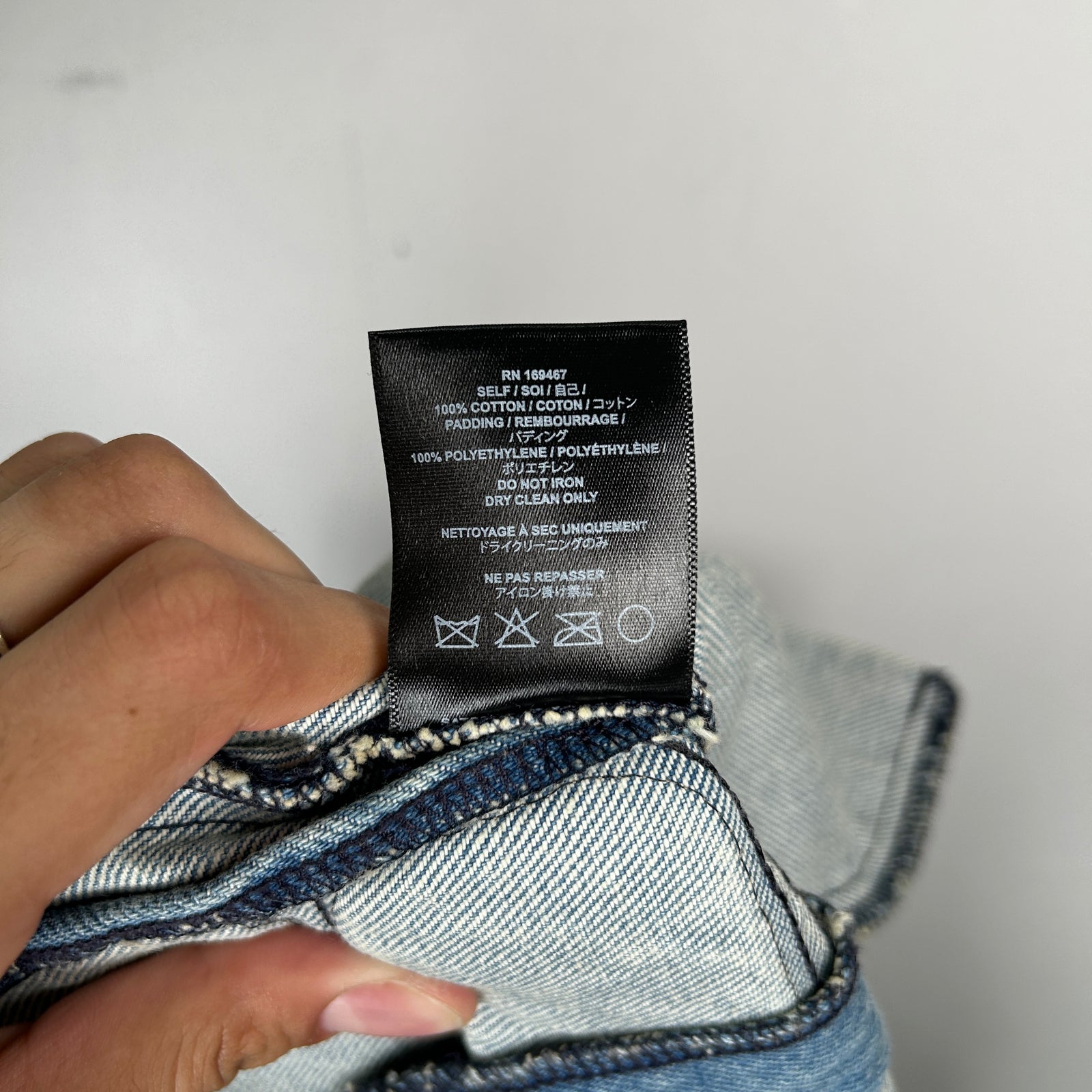 Satoshi Nakakamoto Denim Moto Shorts Size L