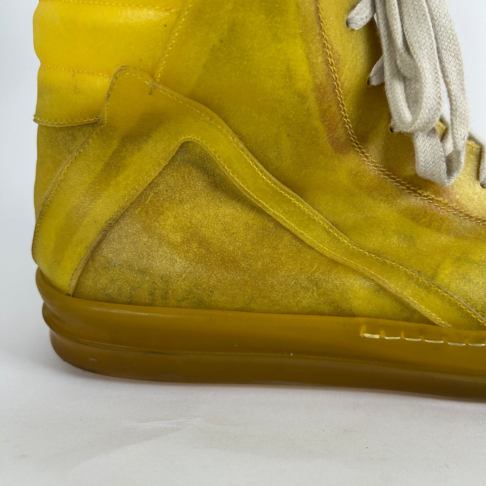 Rick Owens EDFU Lemon Geobaskets Size 45