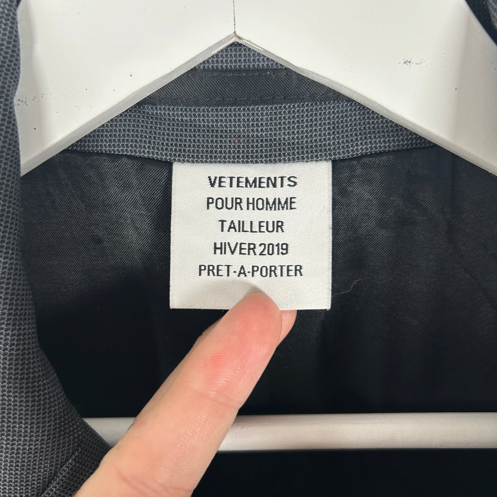 Vetements Logo Oversized Suit Jacket Size XS