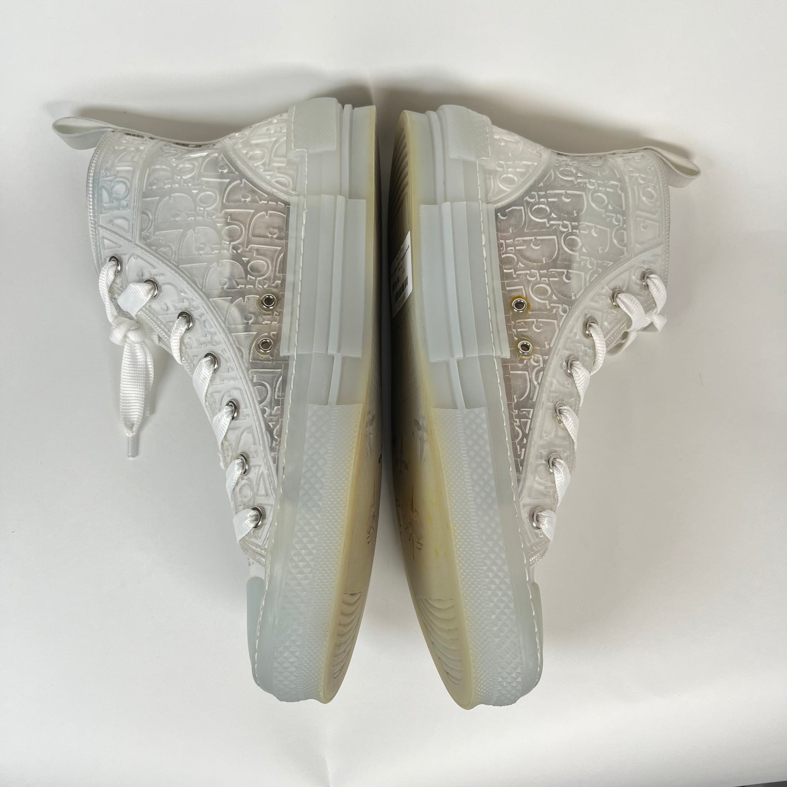 Dior B23 Raised Oblique Transparent Sneaker Size 44