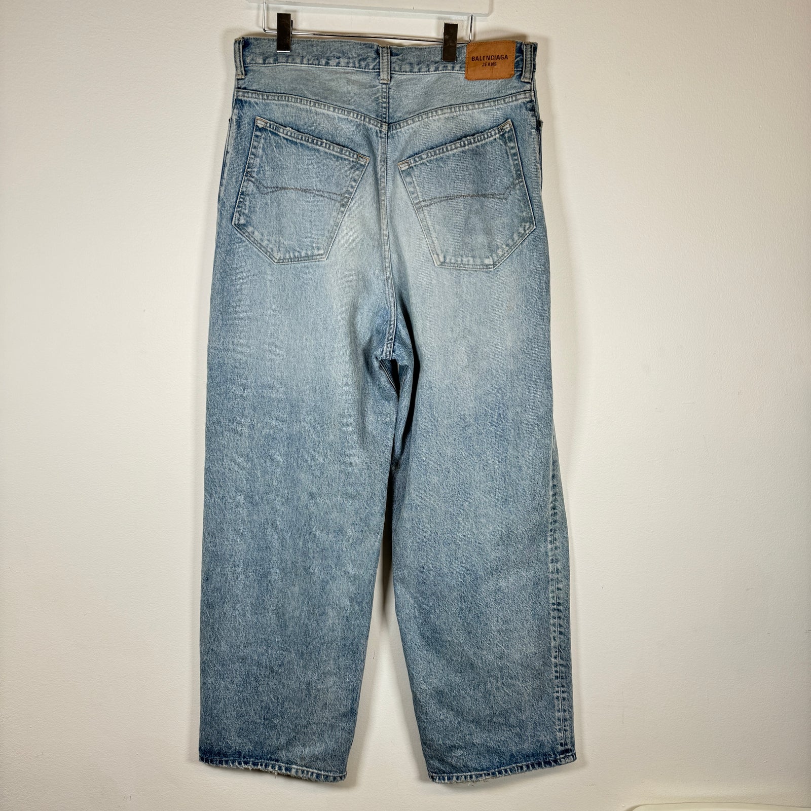 Balenciaga Blue Baggy Fit Jeans Size L