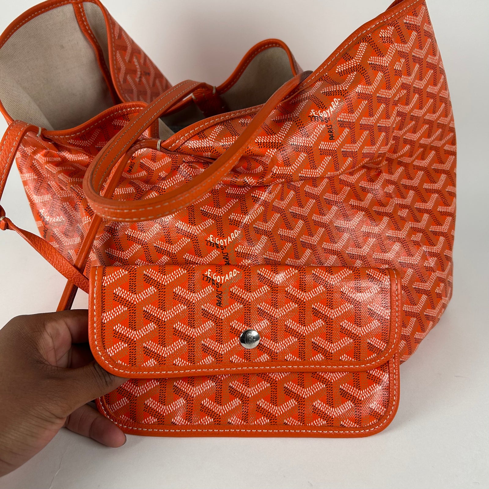 Goyard St.Louis Pm Orange Tote