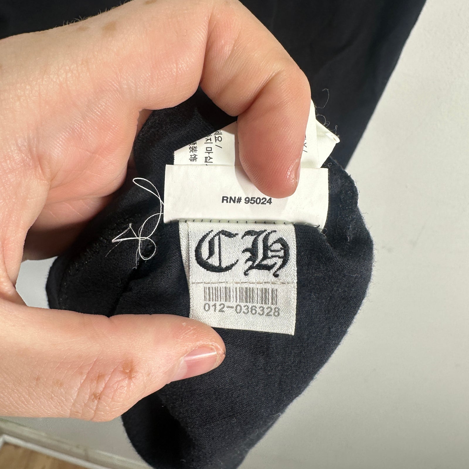 Chrome Hearts Black 'Fleur' Graphic T-Shirt Size S