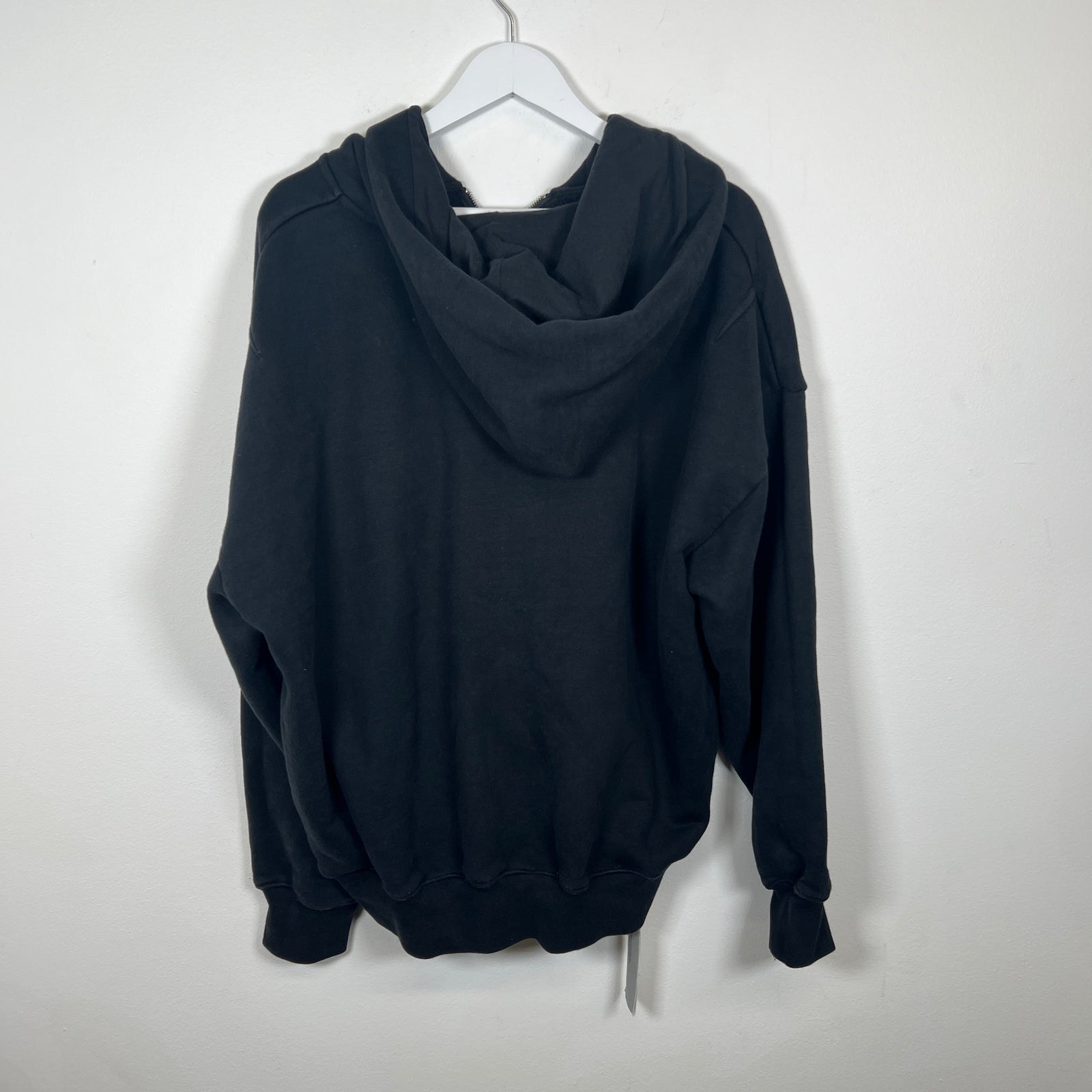 Purple Black Logo Zip-up Hoodie Size M
