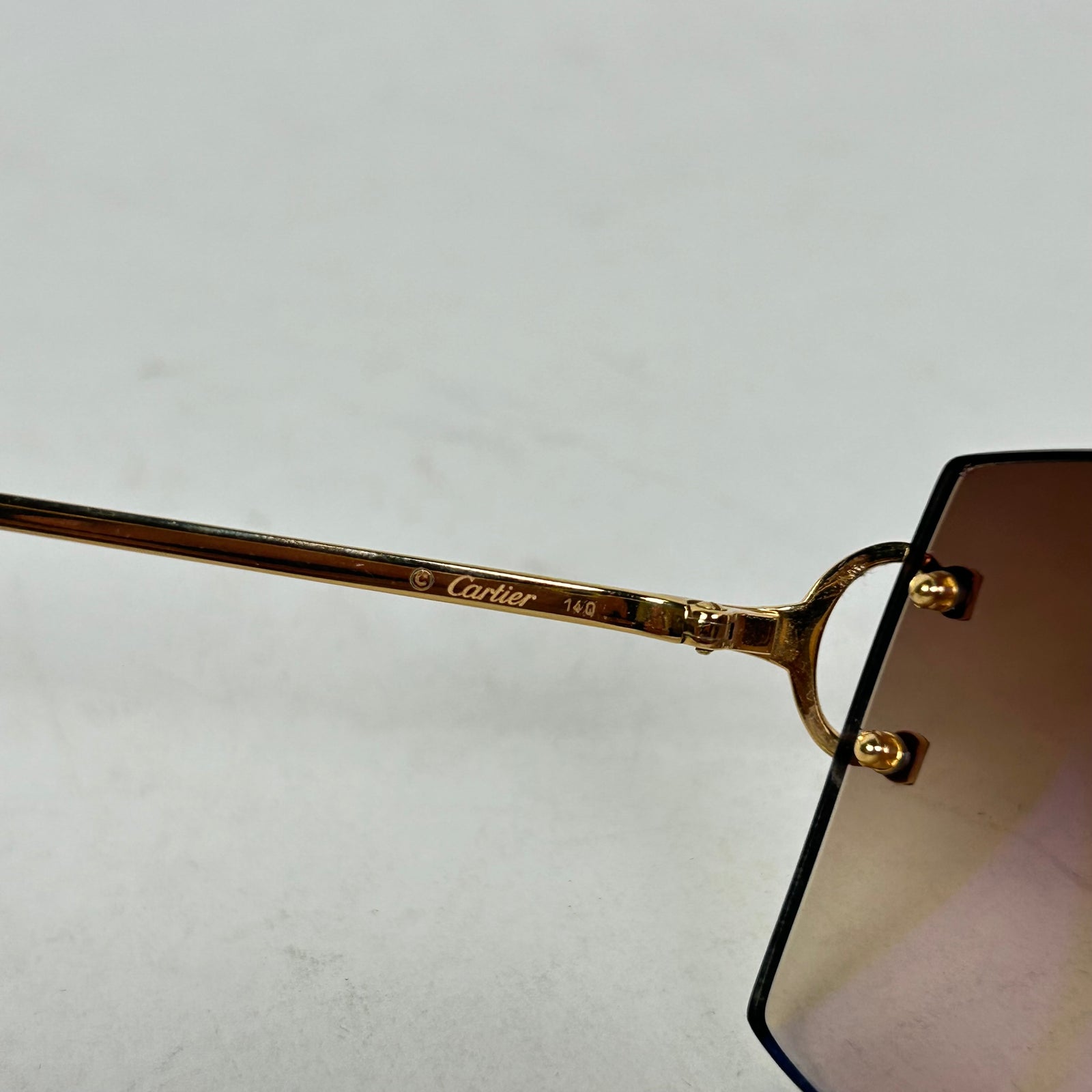 Cartier Big C Decor Gold Wire Glasses