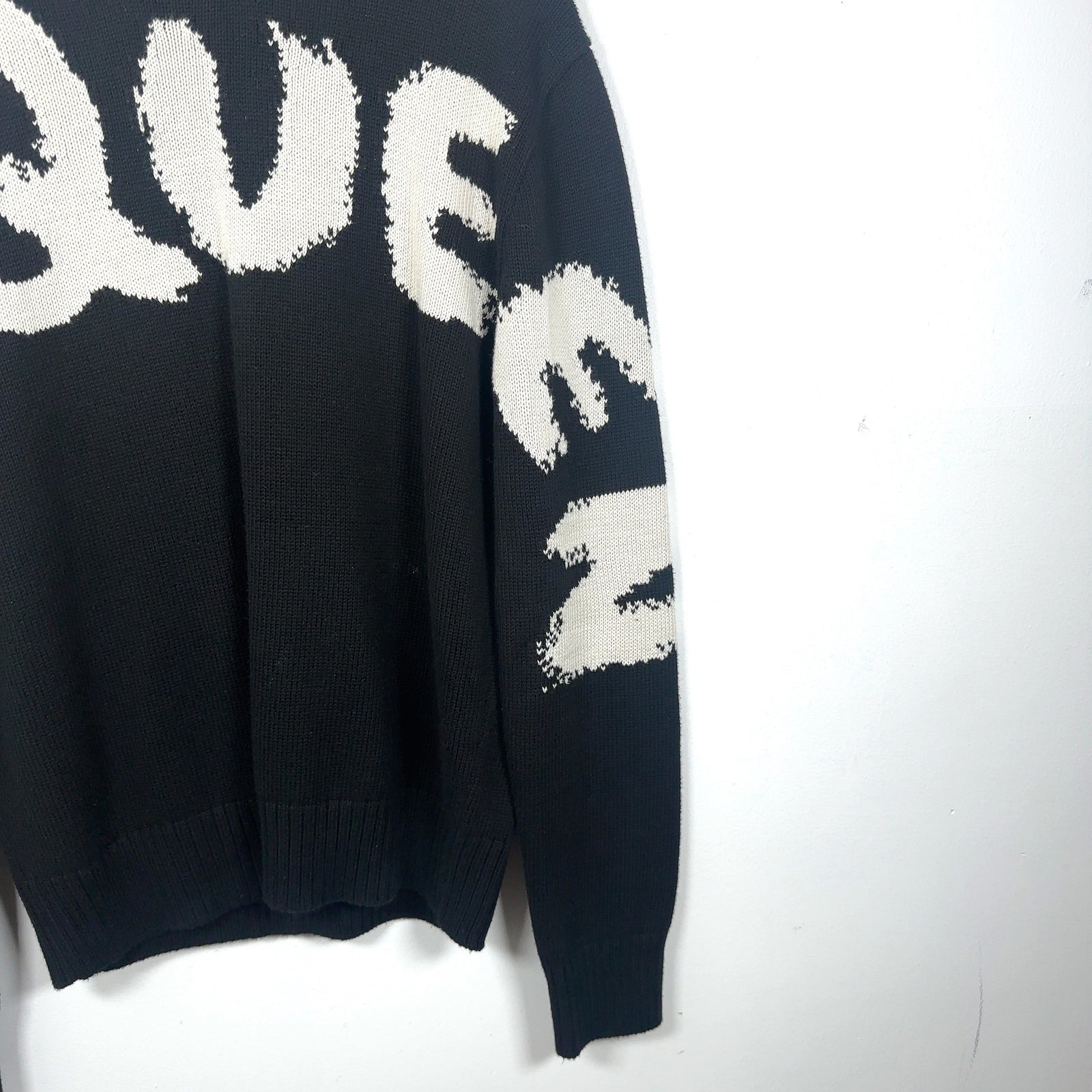 Alexander McQueen Graffiti Logo Knit Sweater