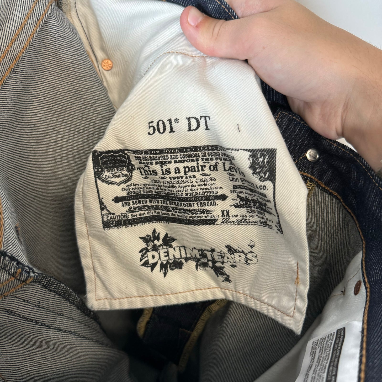 Denim Tears Darkwash Selvedge Jeans Size 36