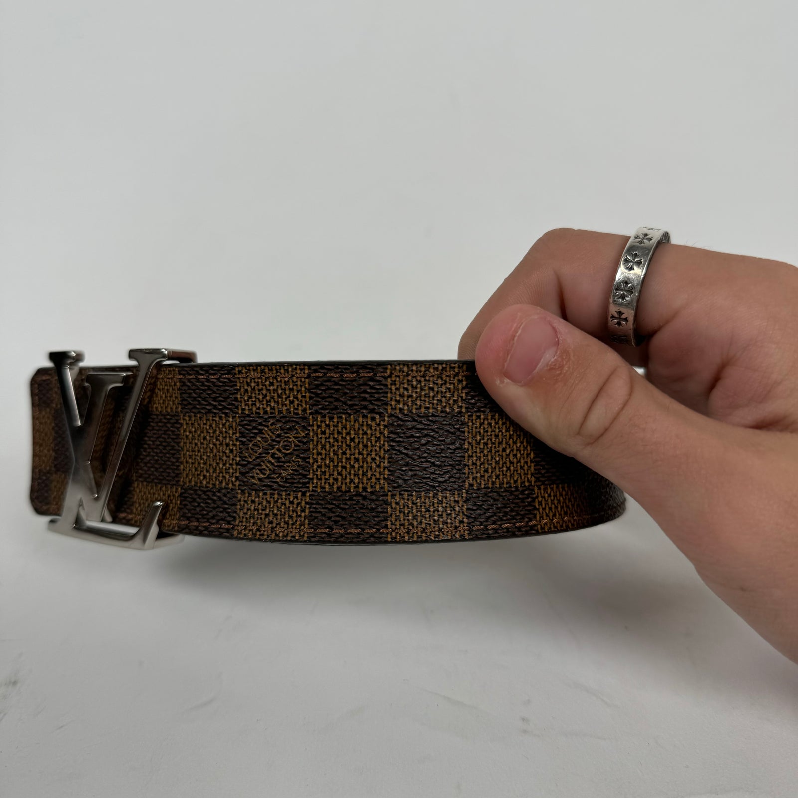 Louis Vuitton Damier Ebene 40mm Belt Size 95