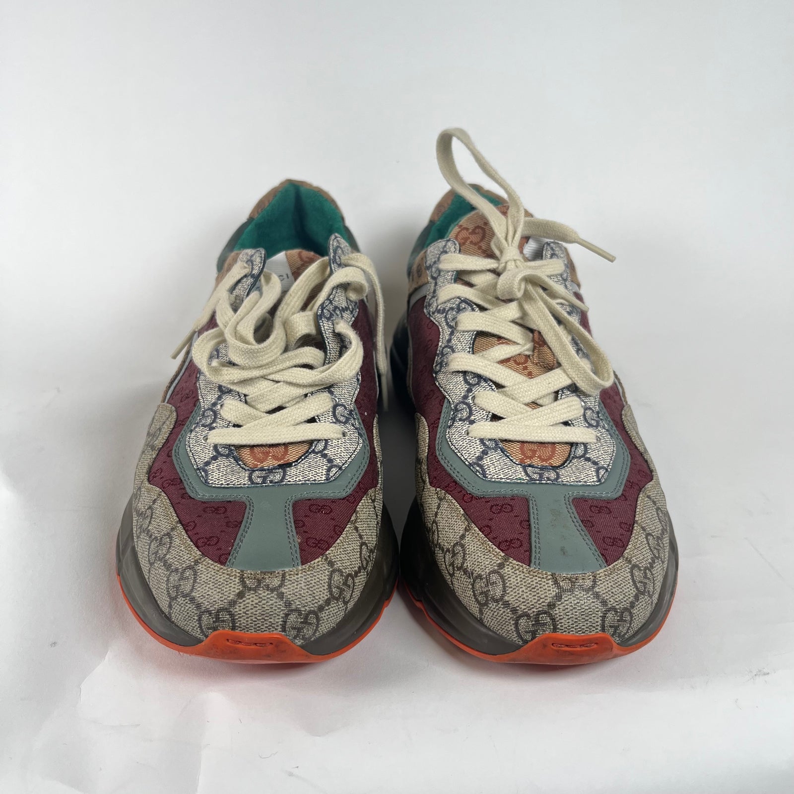Gucci Burgundy GG Rhyton Sneaker Size 10