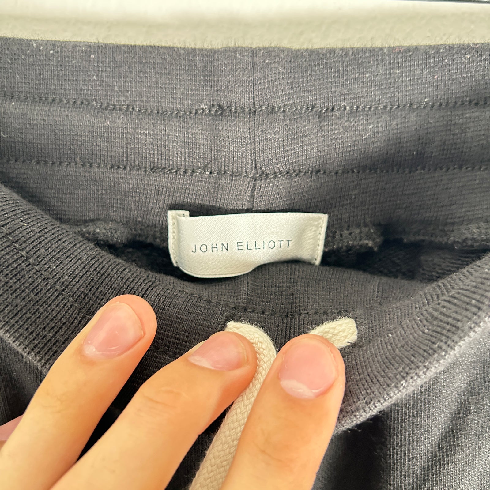 John Elliot Black Striped Sweatpants Size L