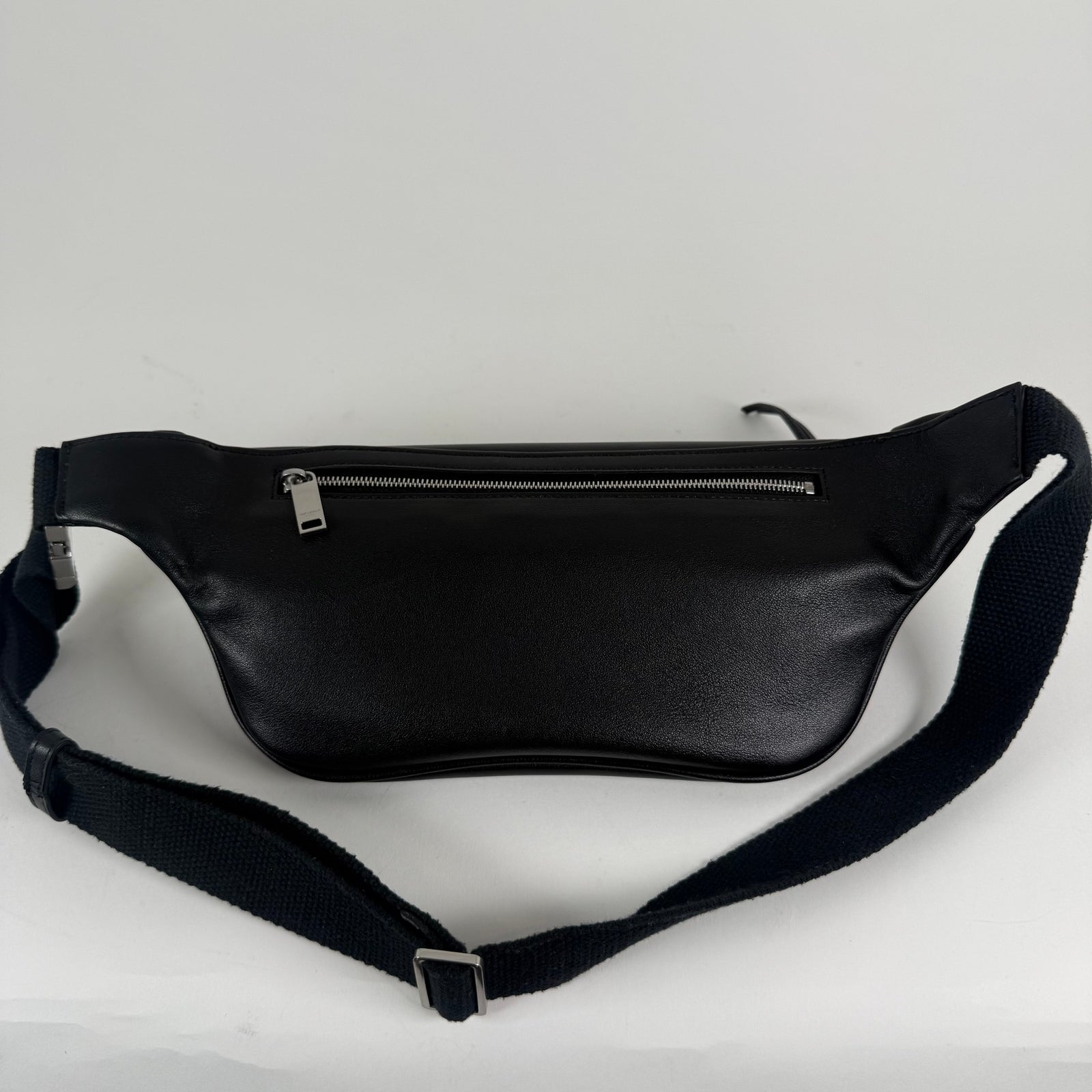 Saint Laurent Logo Detail Zipper Belt Bag Crossbody