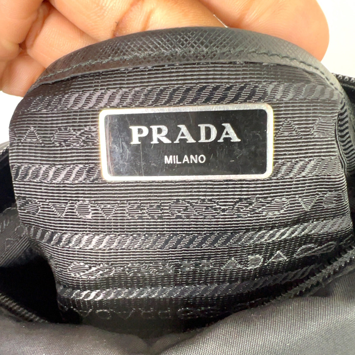 Prada 2018 New Vela Nylon Studded Messenger Bag