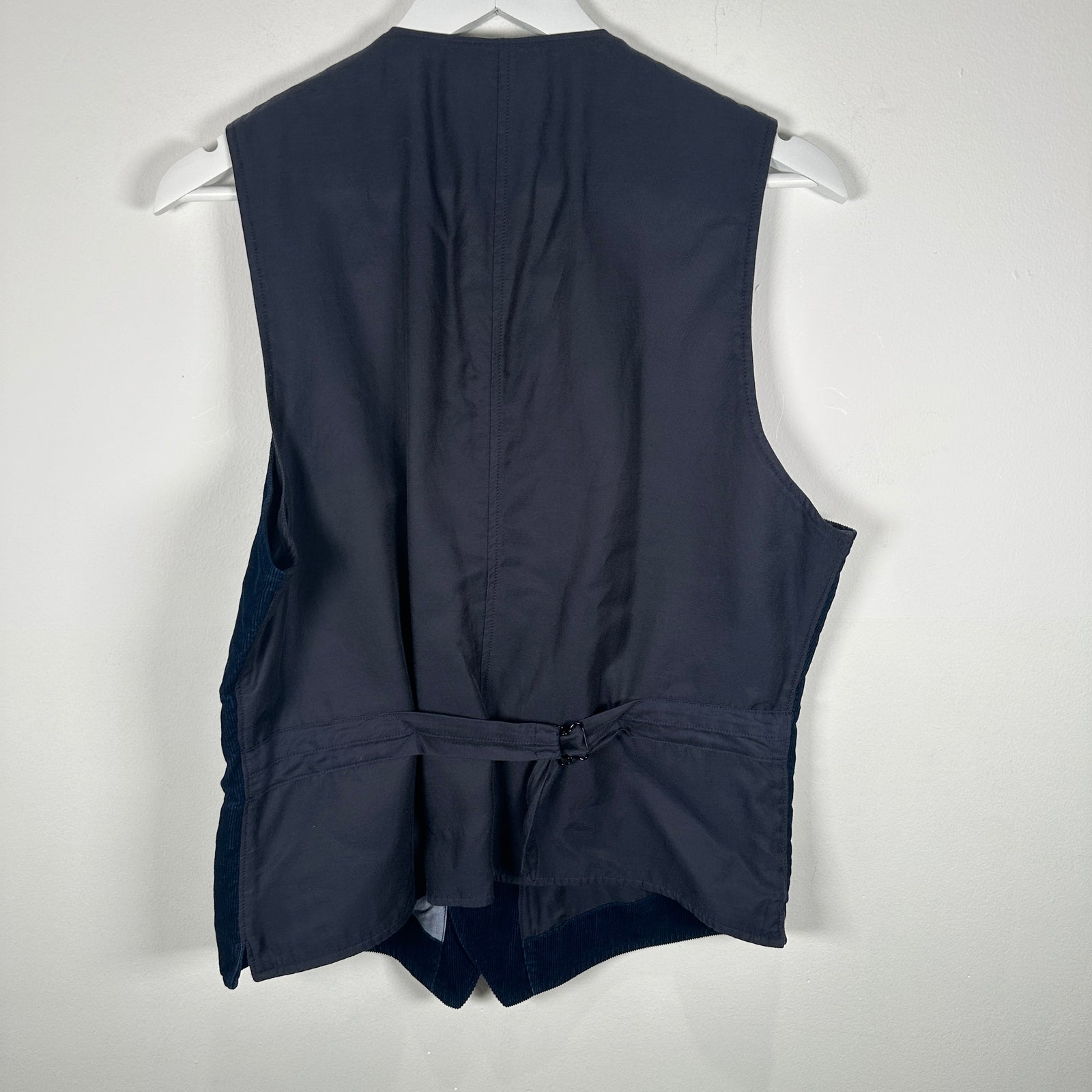 RRL Velvet Navy Vest Size M