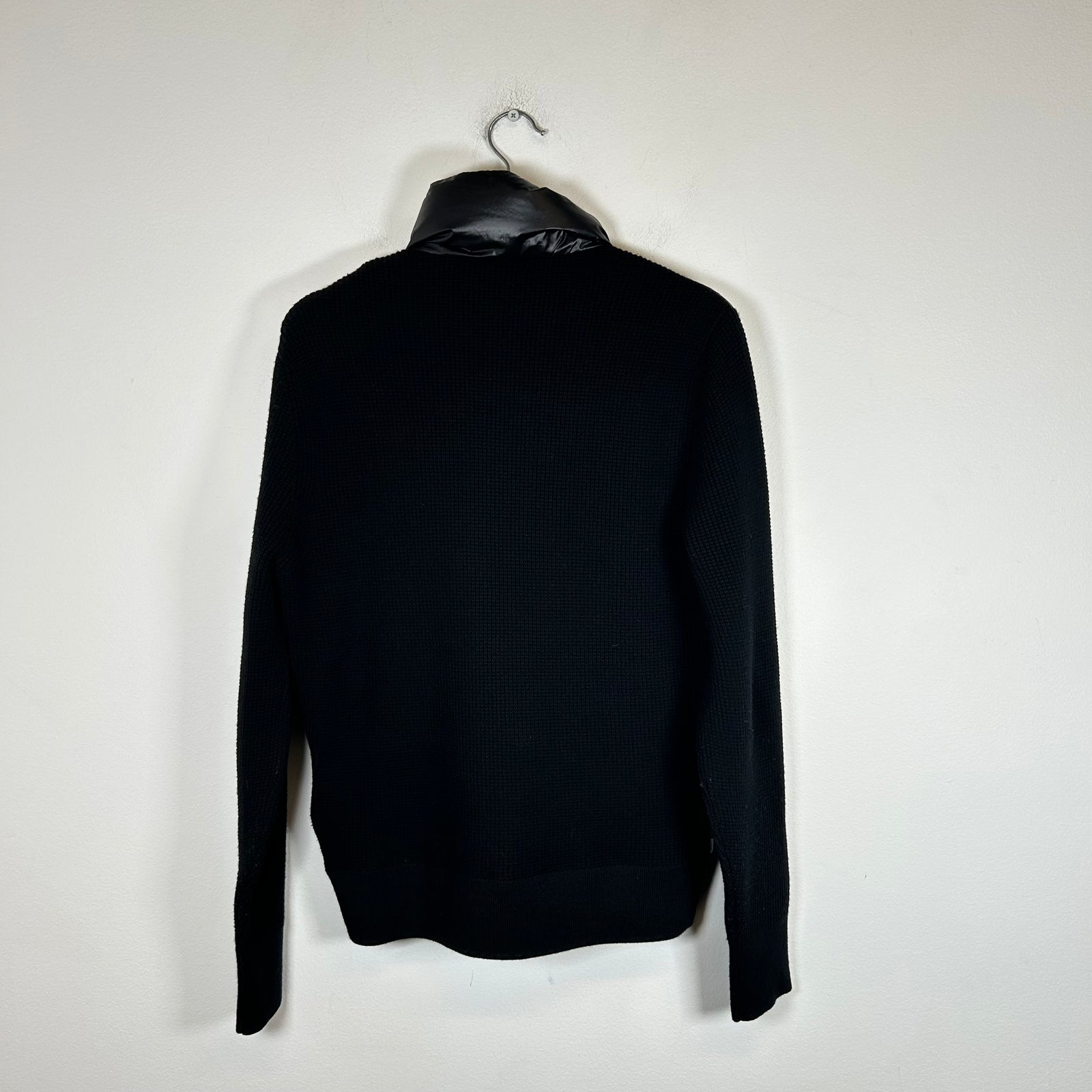 Moncler Black Paneled Down Jacket Size S