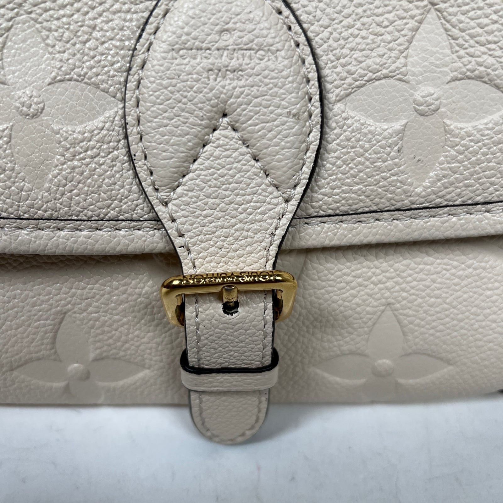 Louis Vuitton Cream Monogram Empreinte Diane NM Handbag
