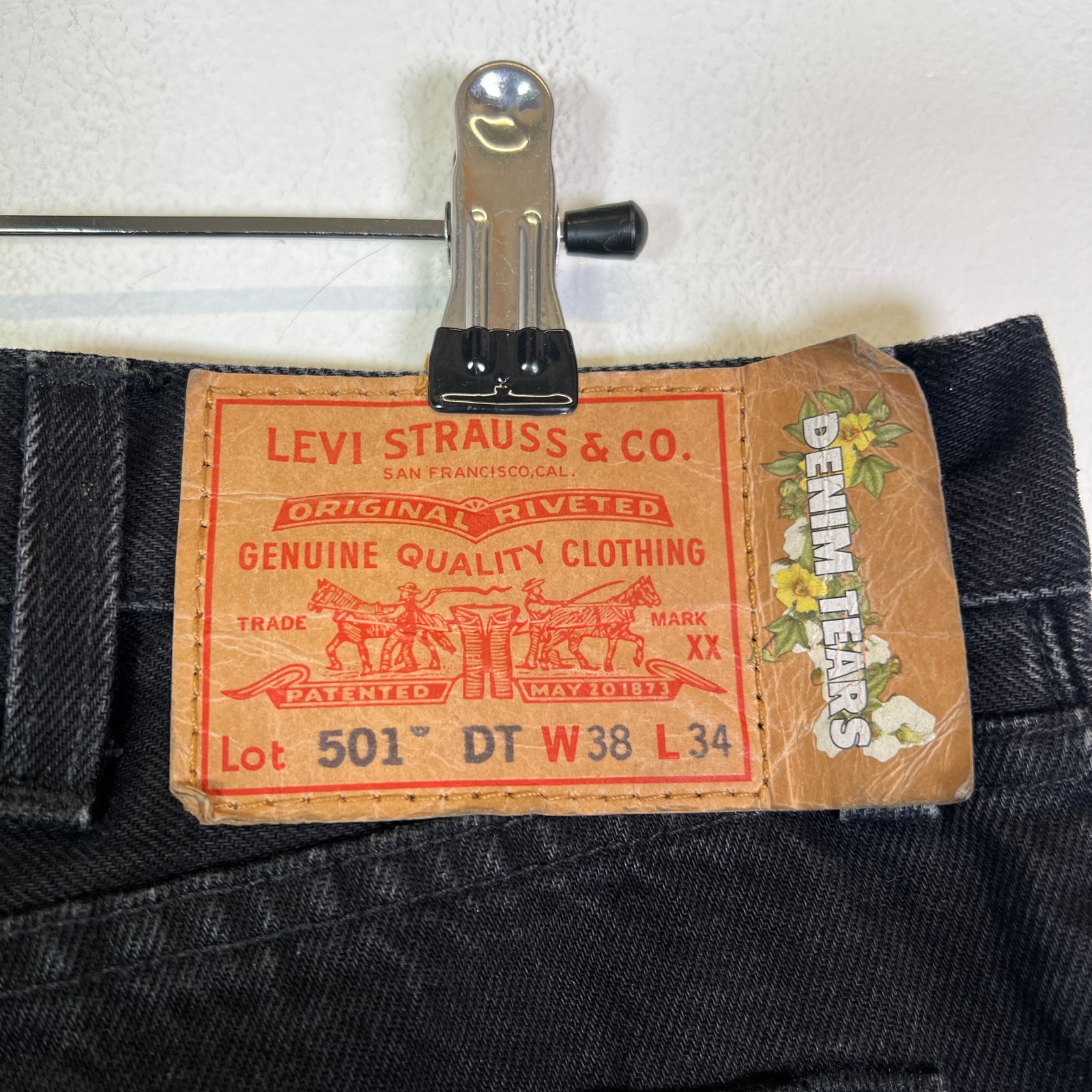 Denim Tears Black Wreath Denim Jeans