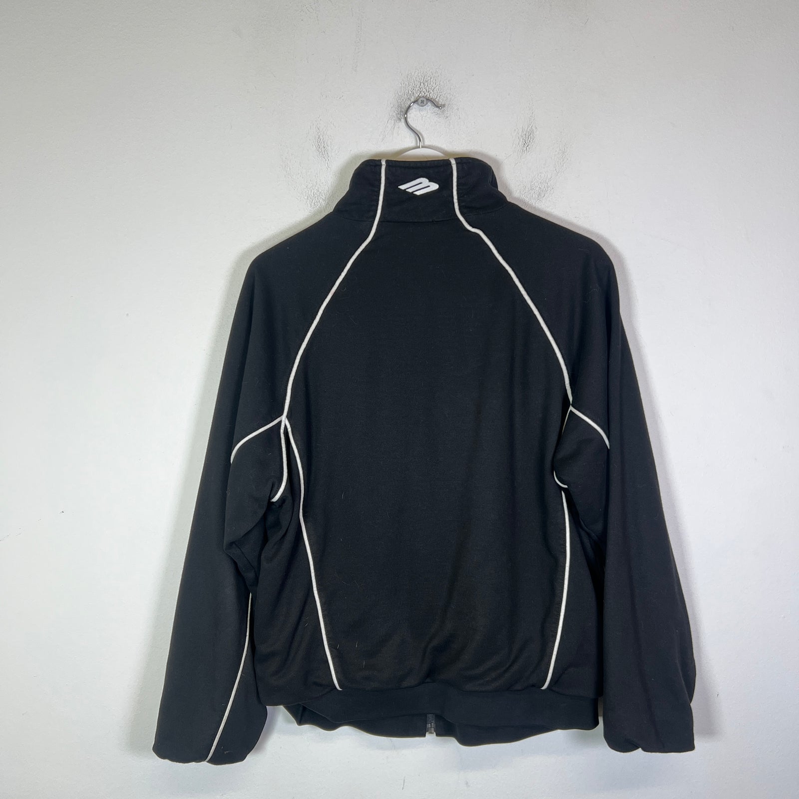 Balenciaga Black 3B Sports Icon Track Jacket Size 2
