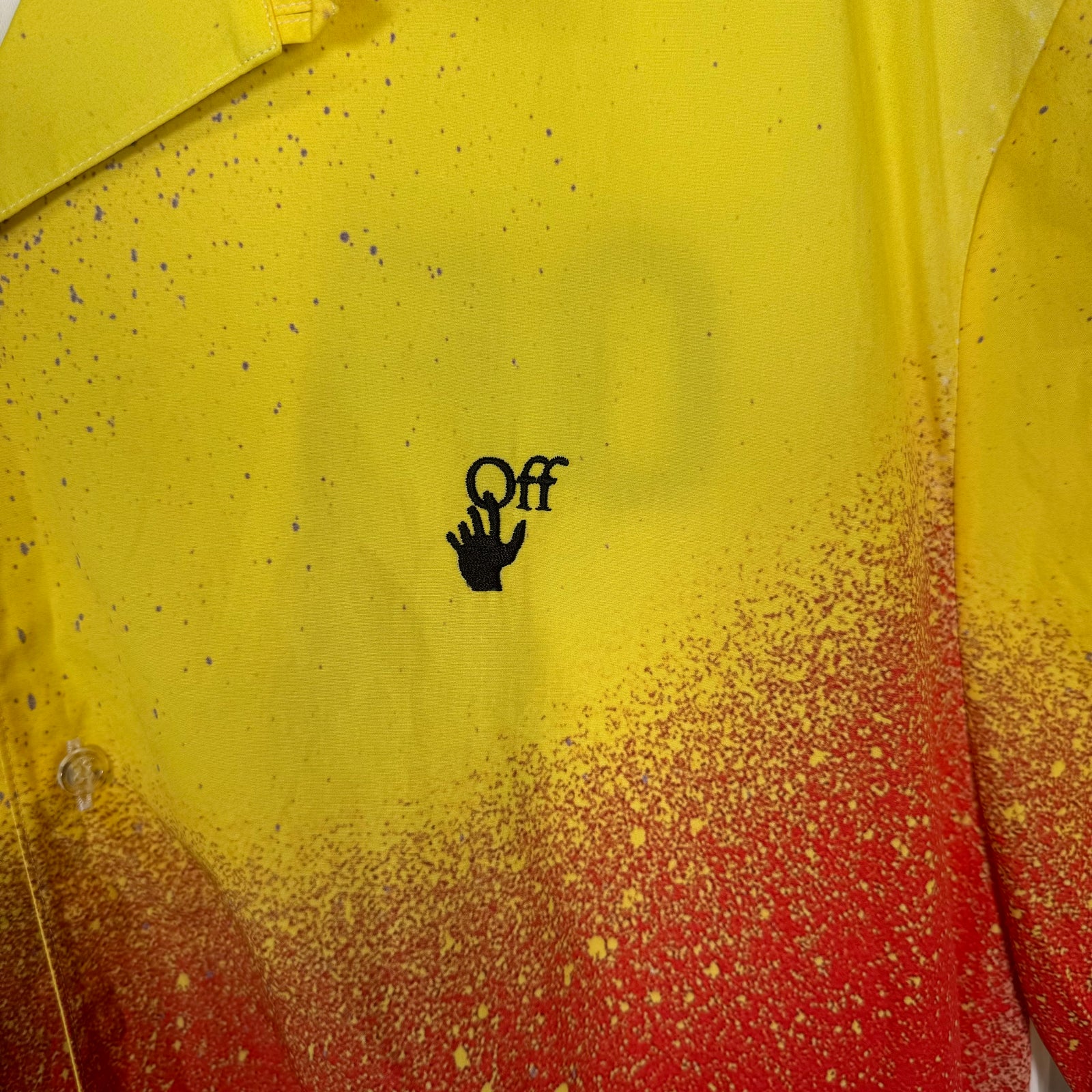 Off-White x Katsu Paint Splatter Button Up Shirt Size L