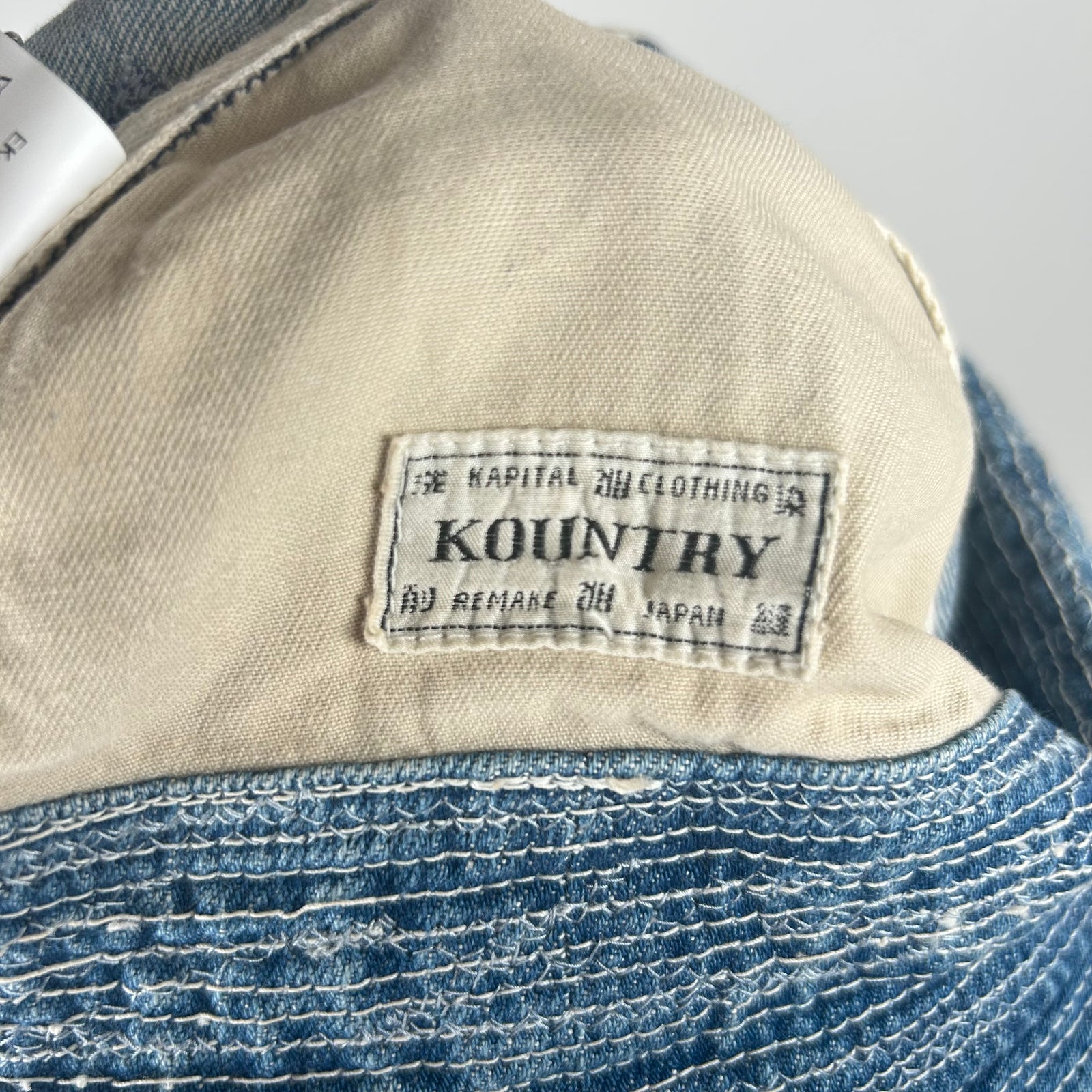 Kapital Light Boro Jean Bucket Hat