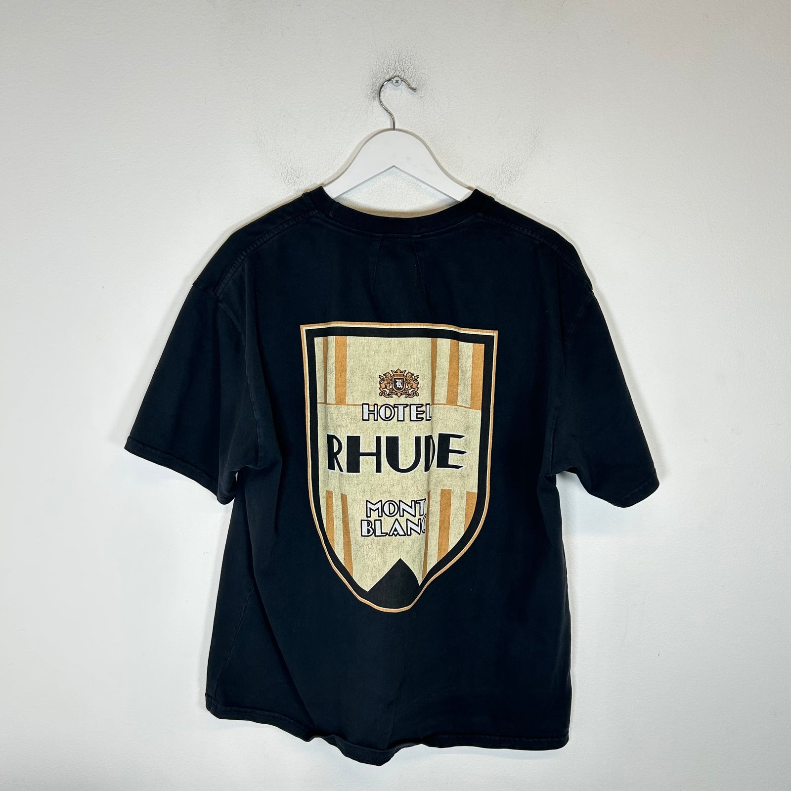 Rhude Navy Mont Blanc Logo T-Shirt Size L
