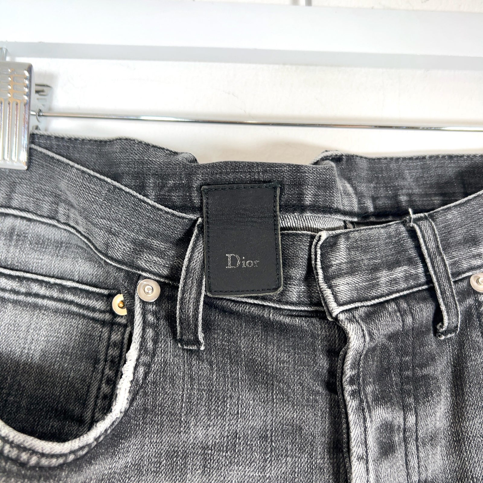 Dior SS11 Faded Whisker Skinny Jeans