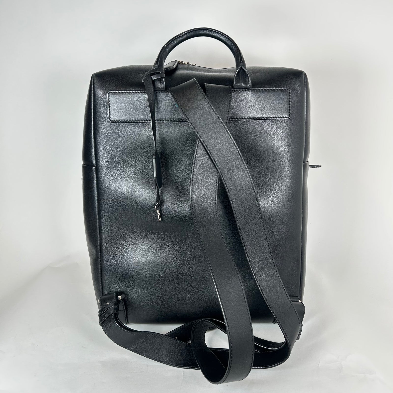 MCM Black Lamsbskin Leather Backpack