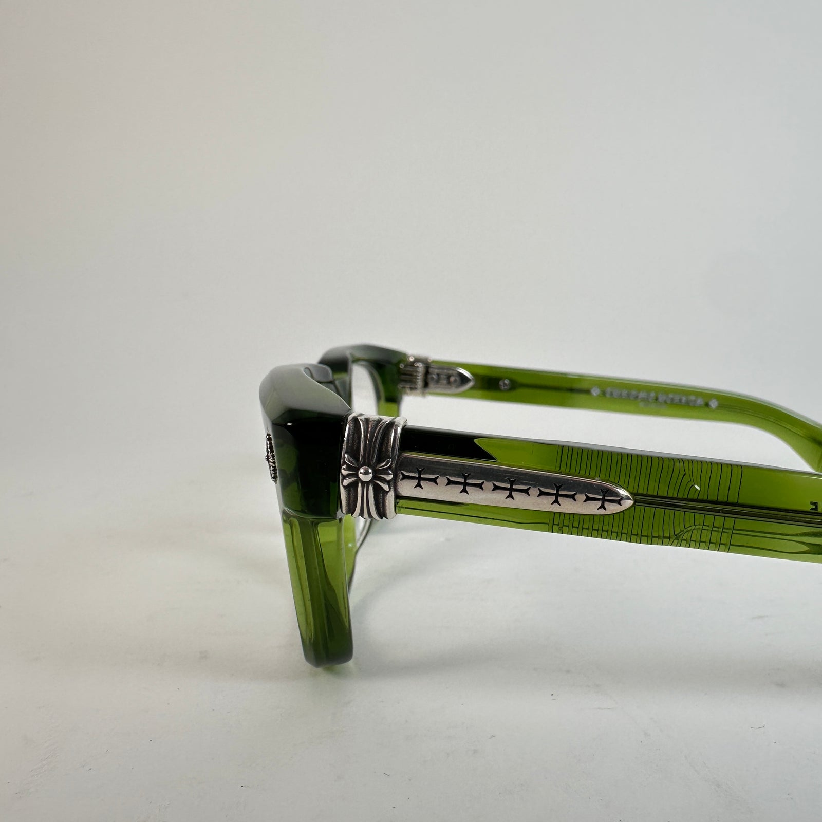 Chrome Hearts Green 'Pen 15' Glasses