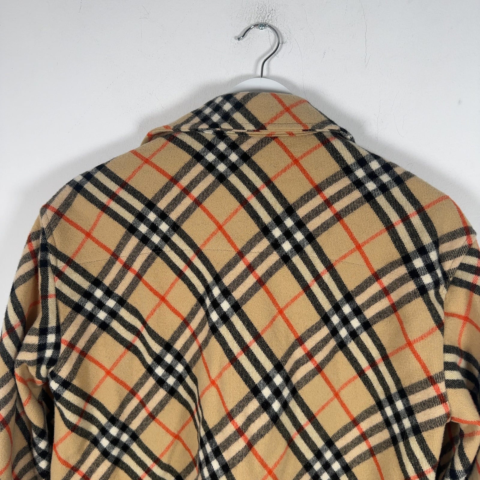 Burberry Check Wool Plaid Jacket Size XS