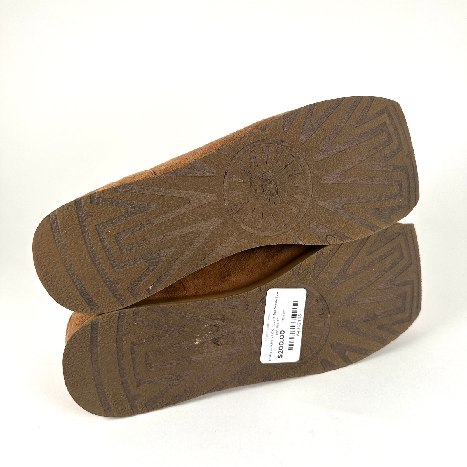 Eckhaus Latta x UGG Square Toe Suede Low Top Size 43