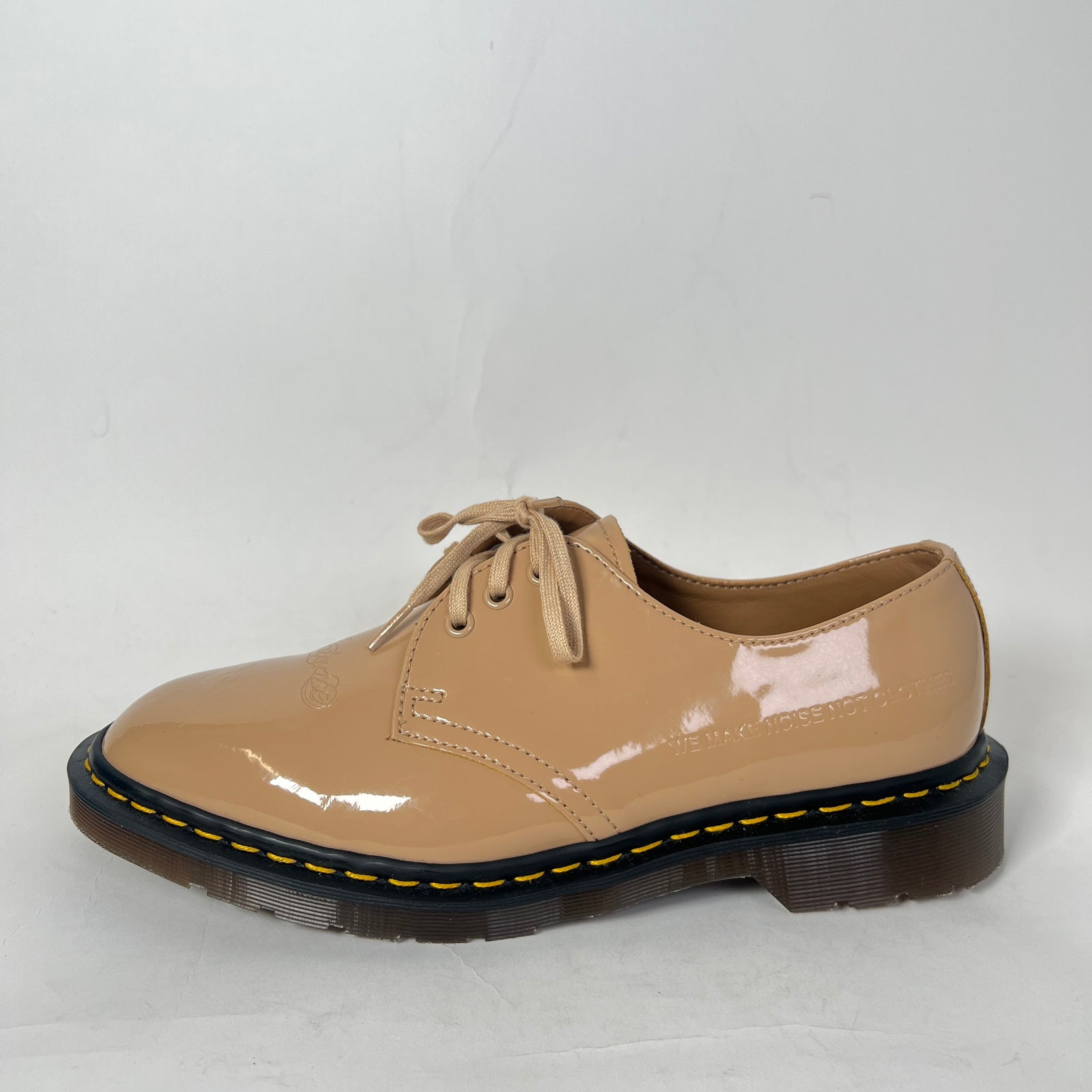 Undercover x Dr. Martens Beige 1461 Patent Leather Derby Shoes Size 10