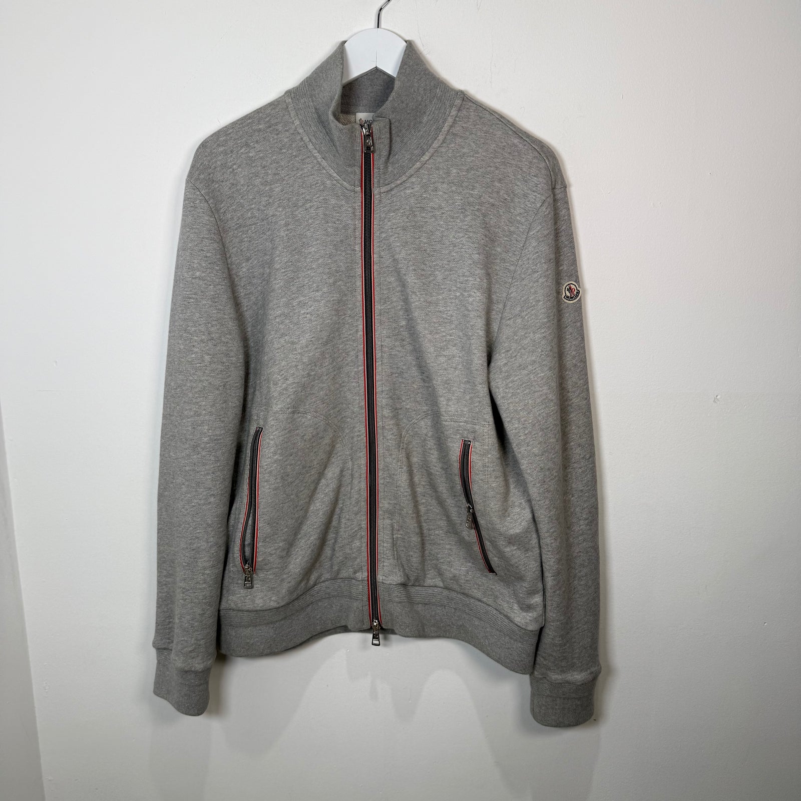 Moncler Grey Zip-up Jacket Size XXL