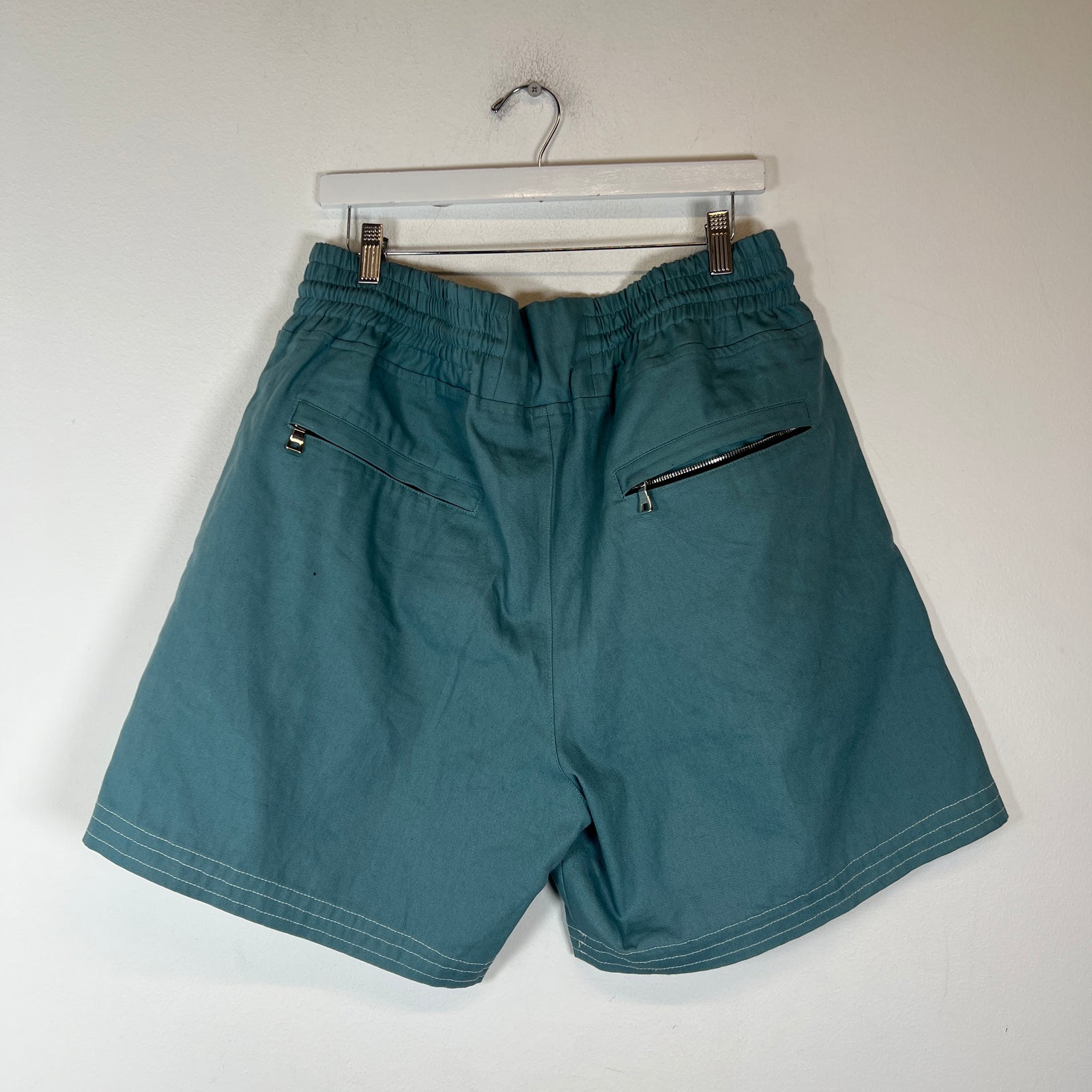 Just Don Pastel Blue Logo Shorts Size XL
