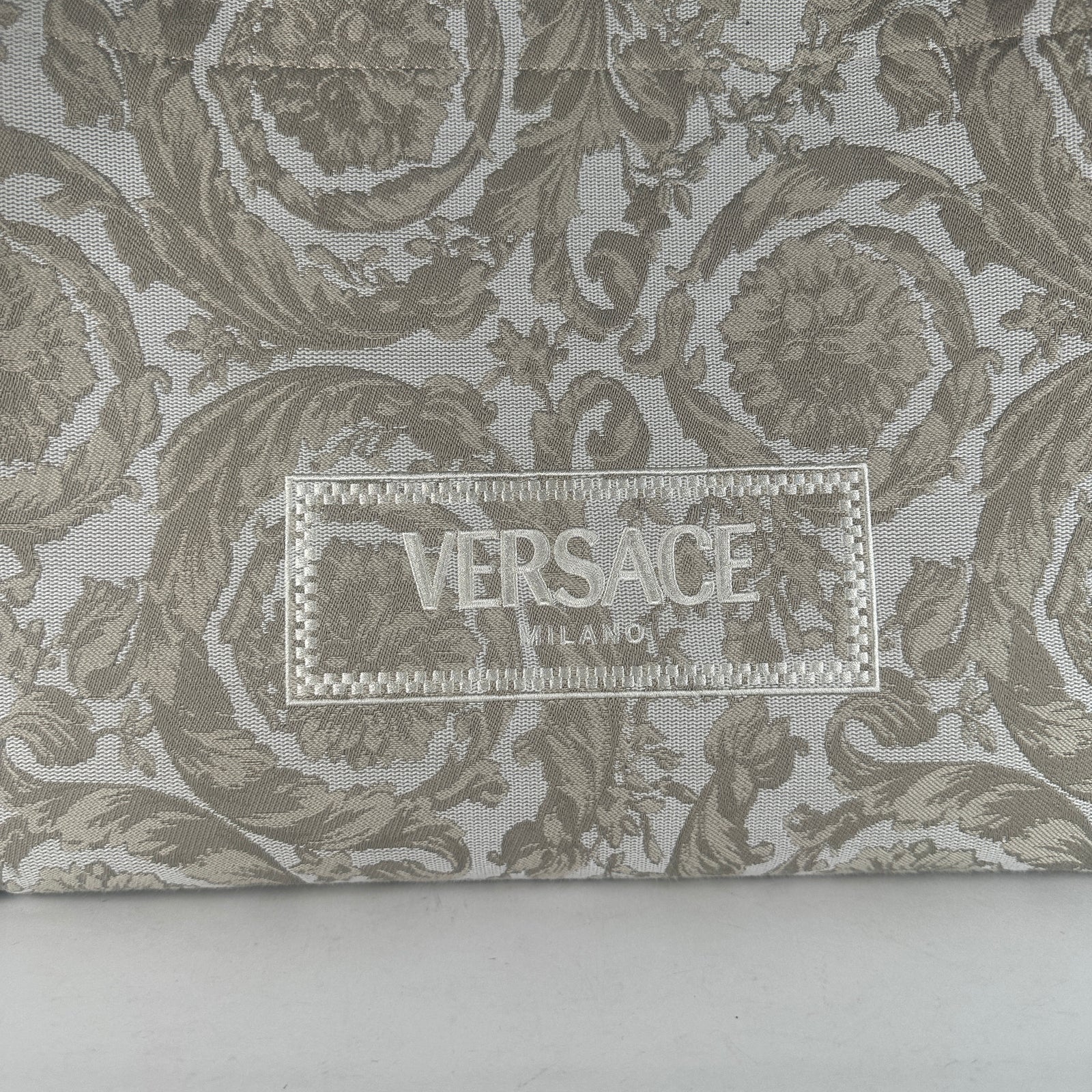 Versace Tan Barocco Athena Tote Bag