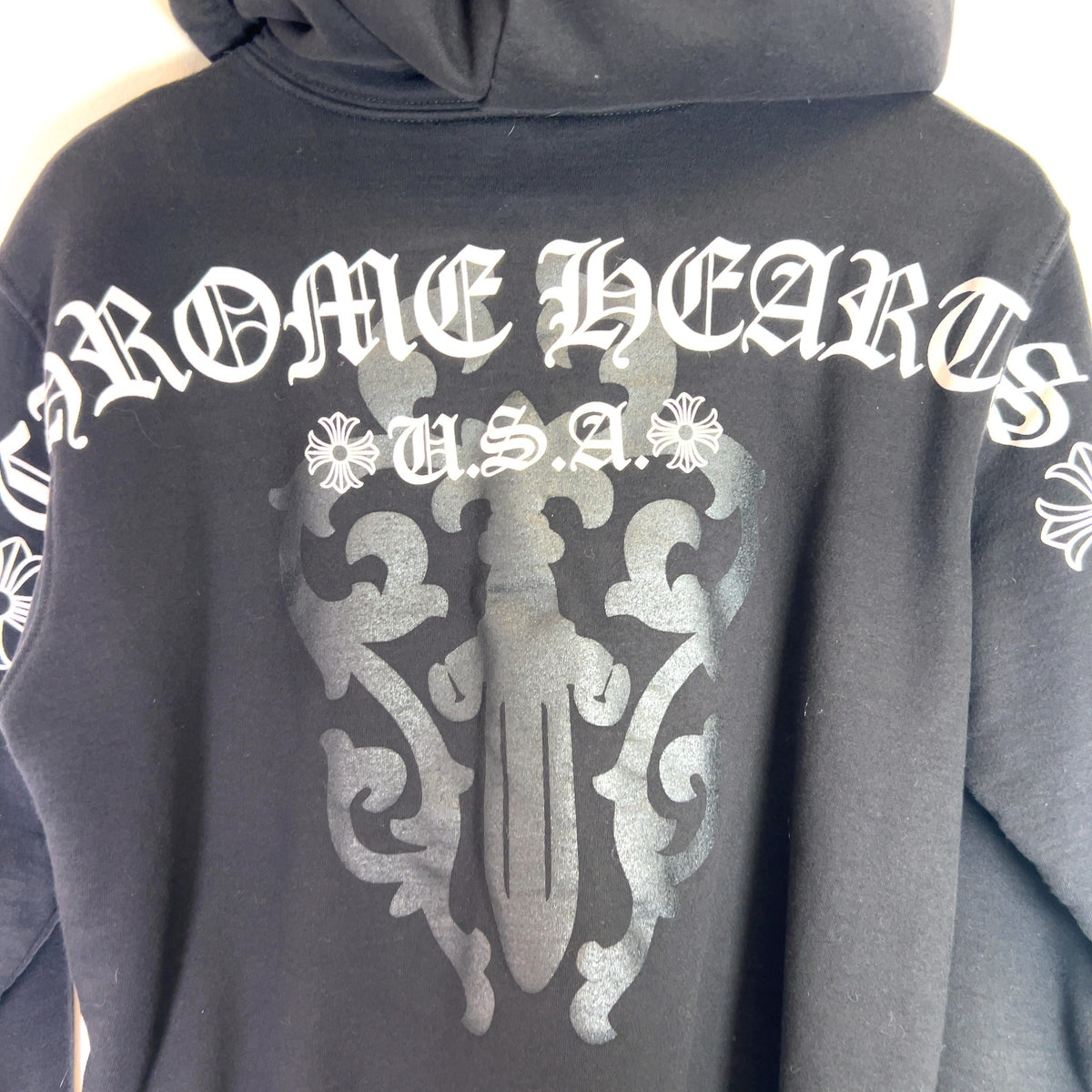 Chrome Hearts Vine Dagger Thermal Zip Up Hoodie