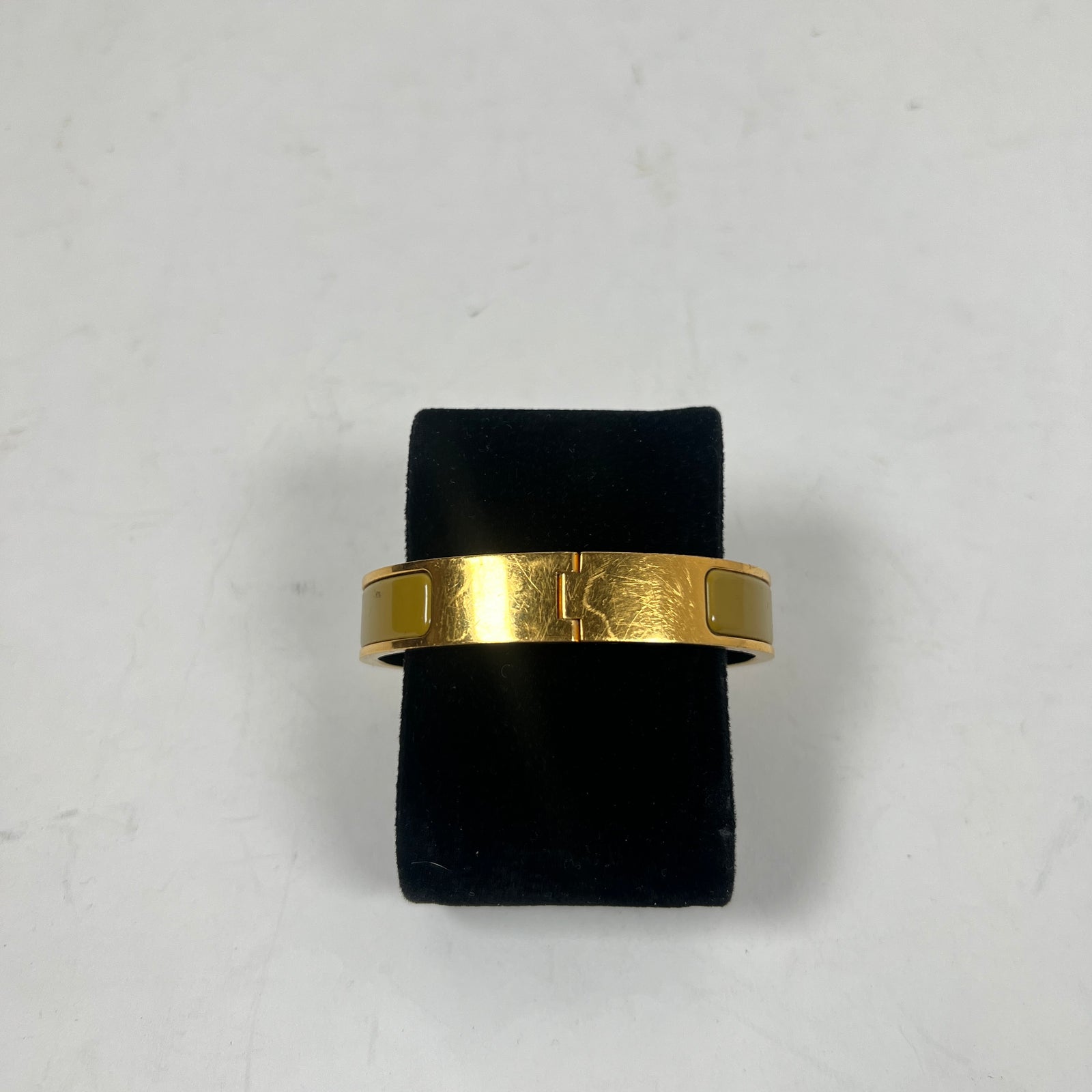 Hermes Yellow Gold Clic H Bracelet