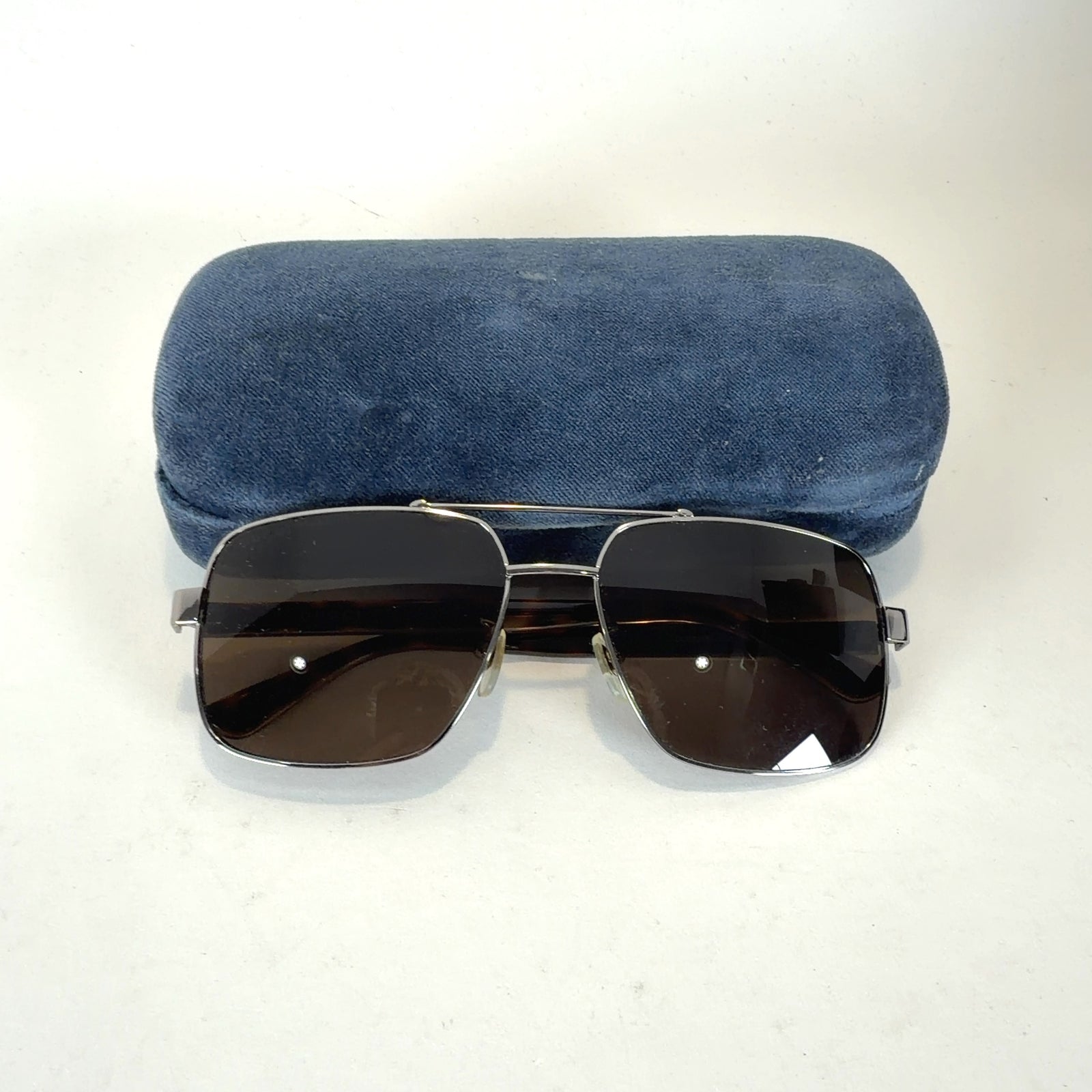 Gucci Rectangle Aviator Sunglasses