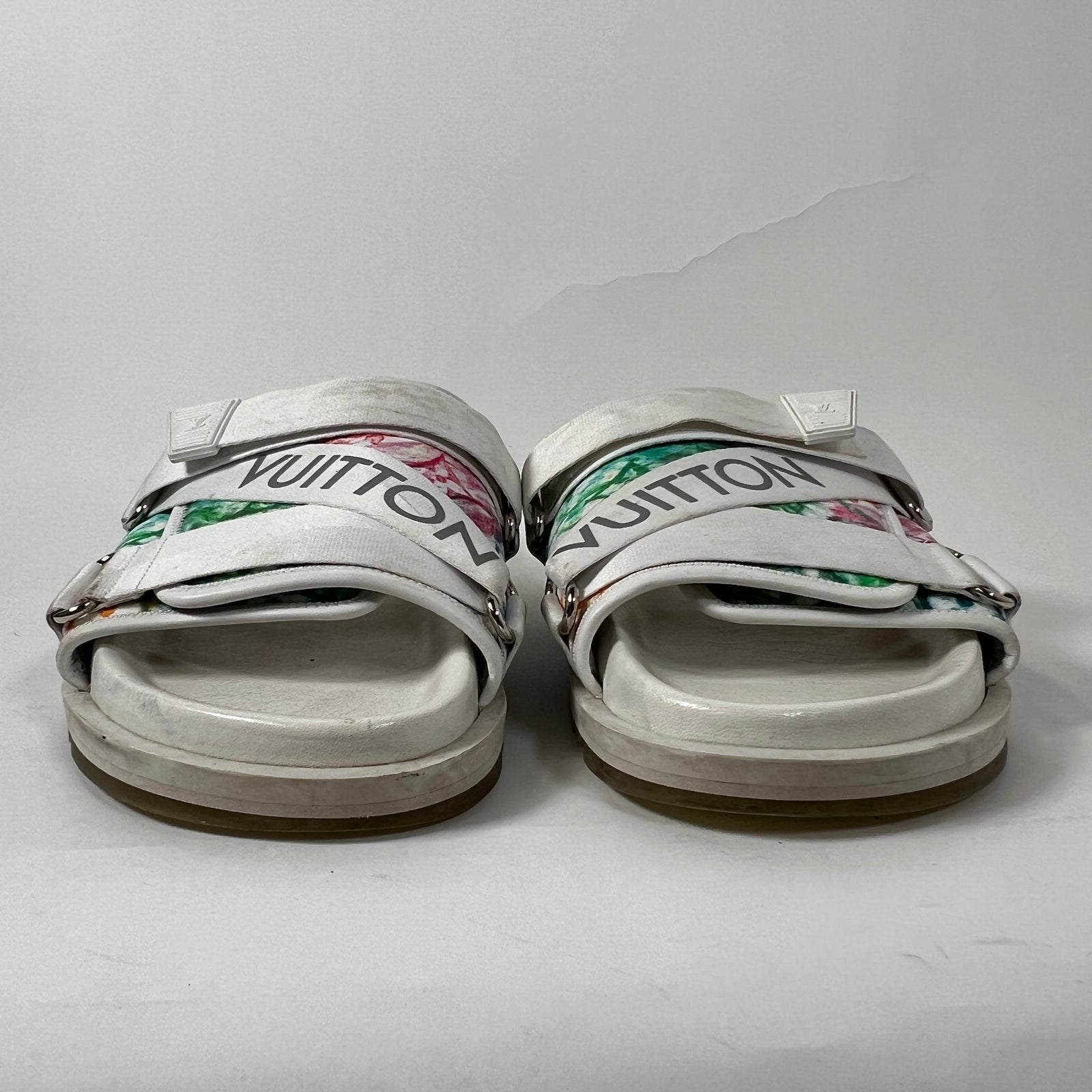 Louis Vuitton Honolulu Water Paint Slides Size 9