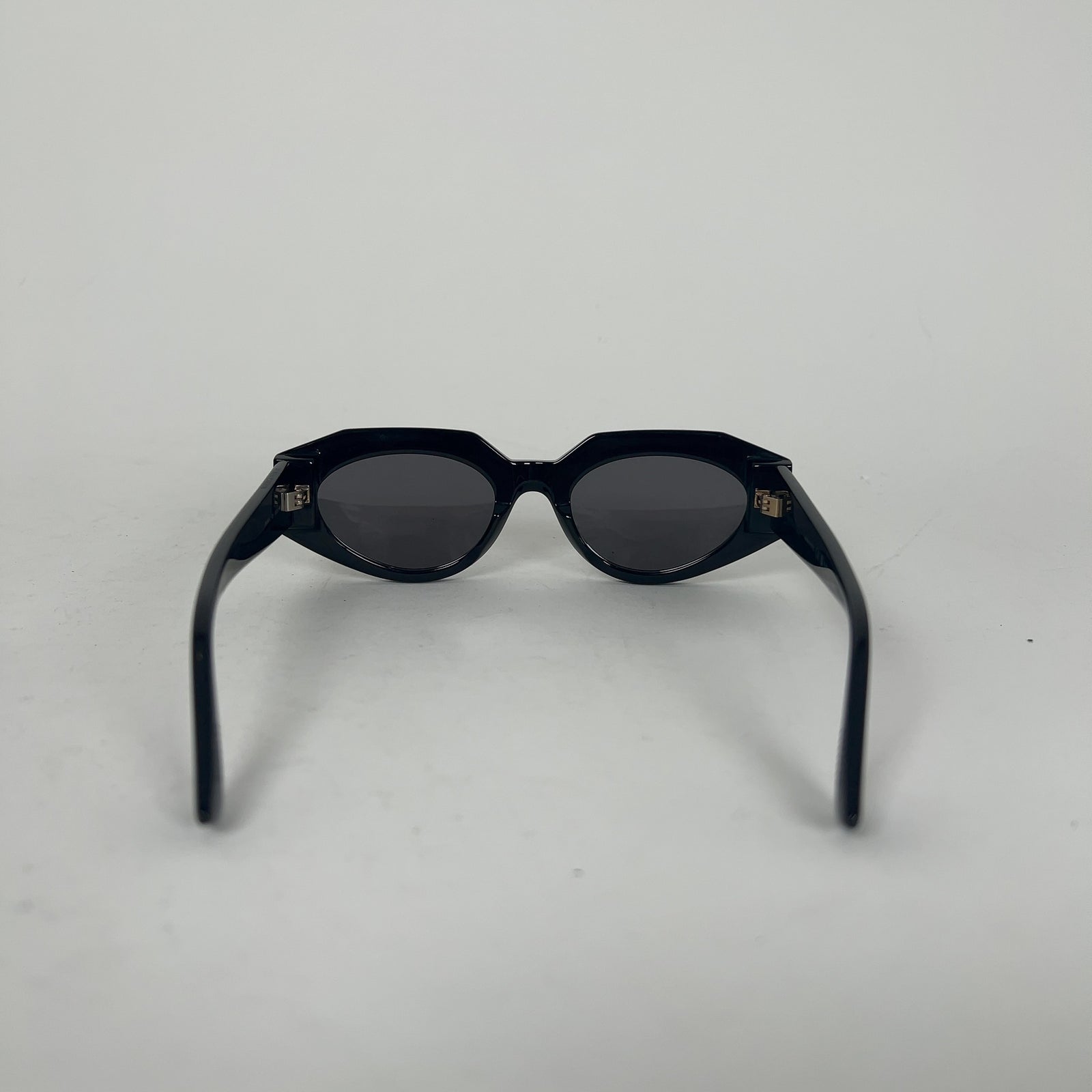 Bottega Veneta Structured Cat Eye Logo Sunglasses